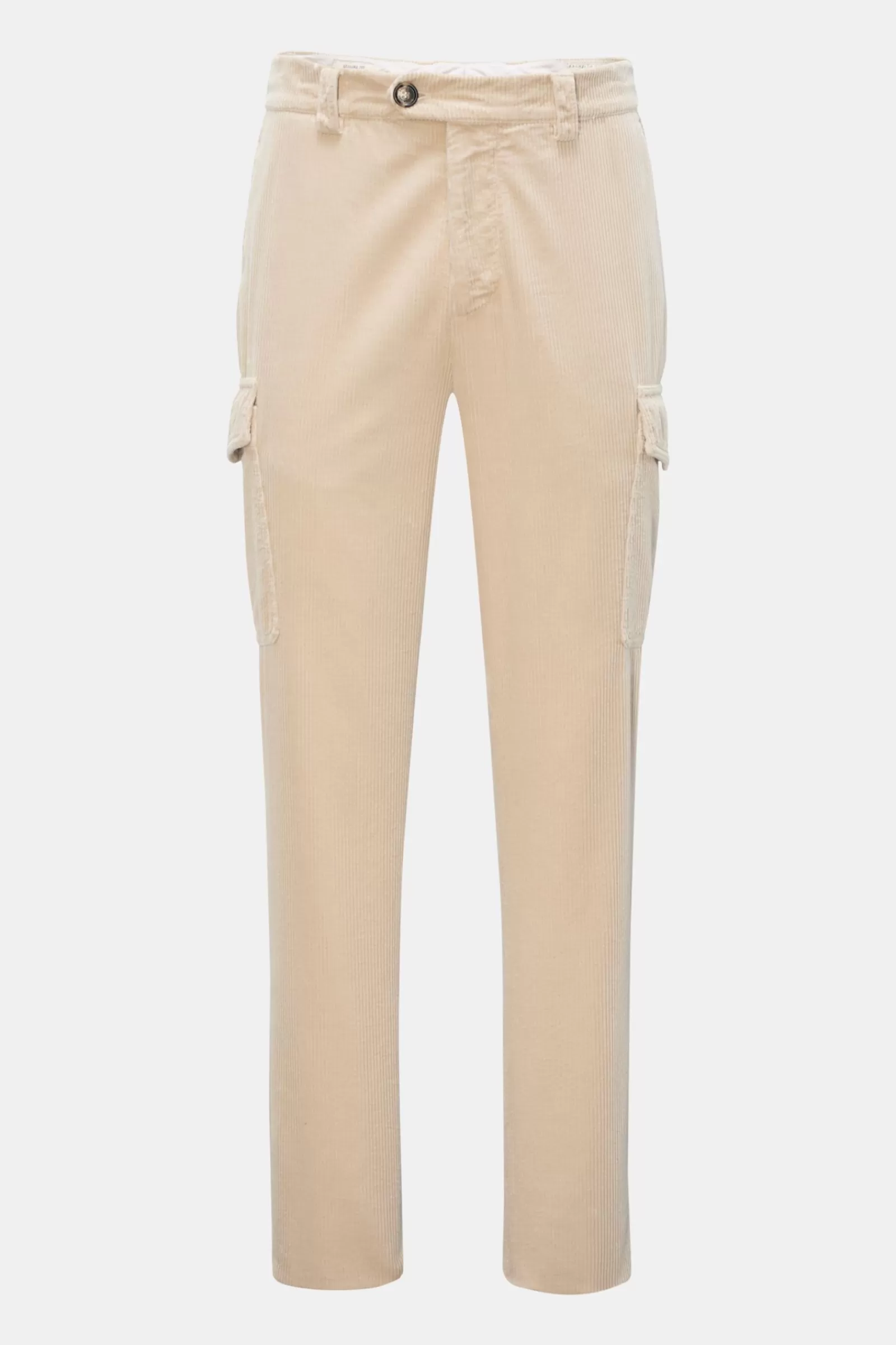 Cargo Trousers 'Leisure Fit' Cream>Brunello Cucinelli Store