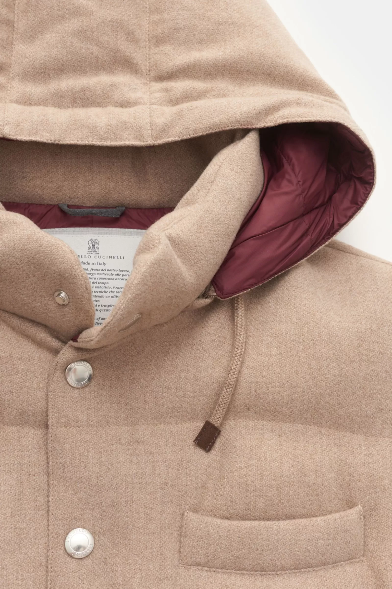 Cashmere Down Gilet Beige>Brunello Cucinelli Best