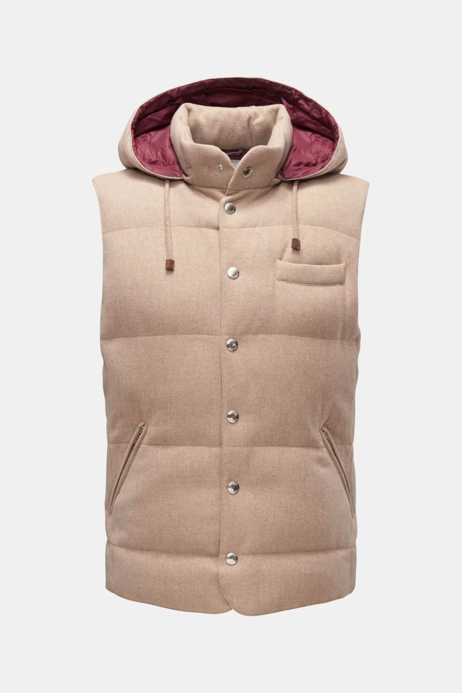 Cashmere Down Gilet Beige>Brunello Cucinelli Best