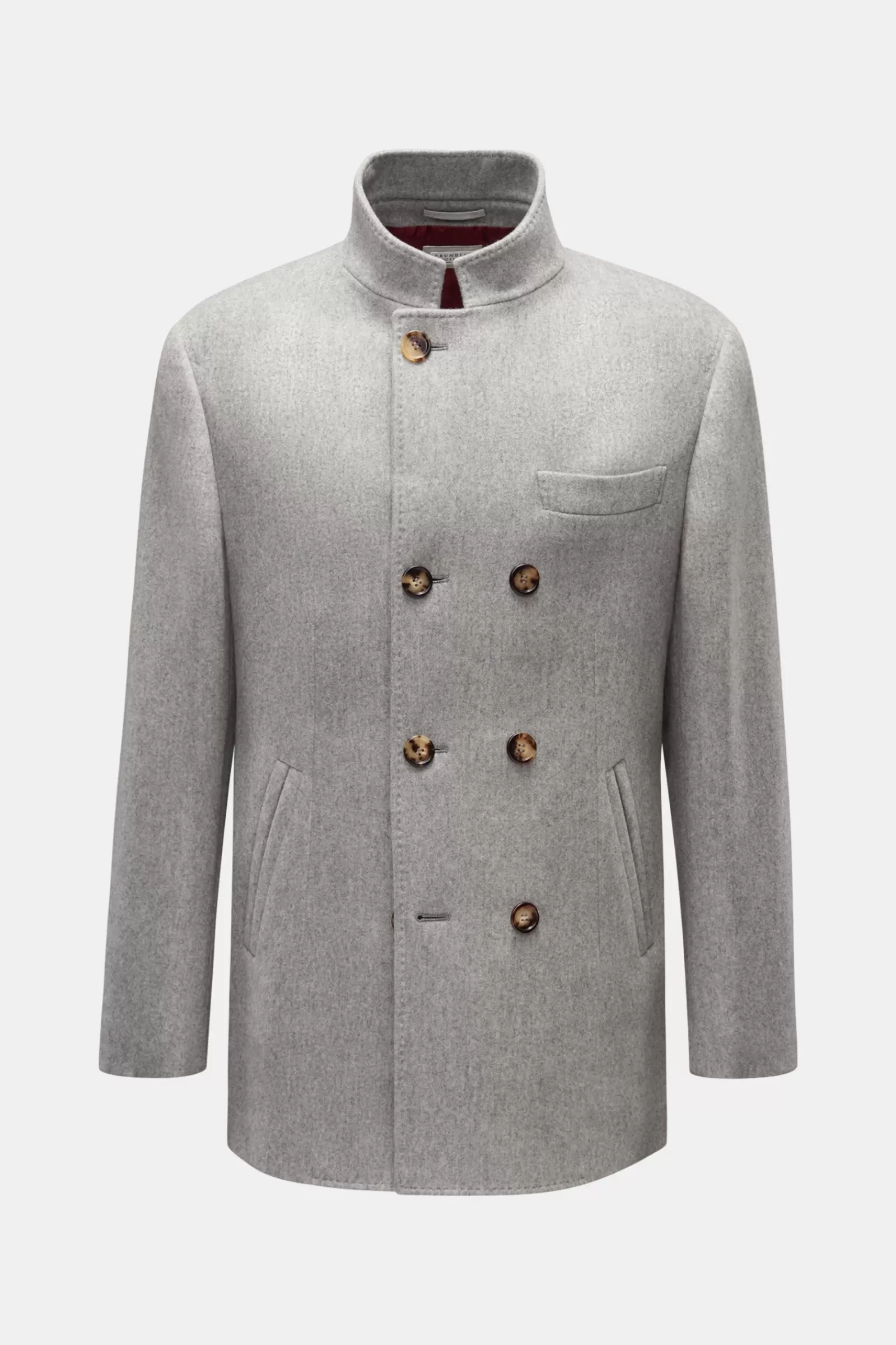 Cashmere Jacket Grey>Brunello Cucinelli Shop