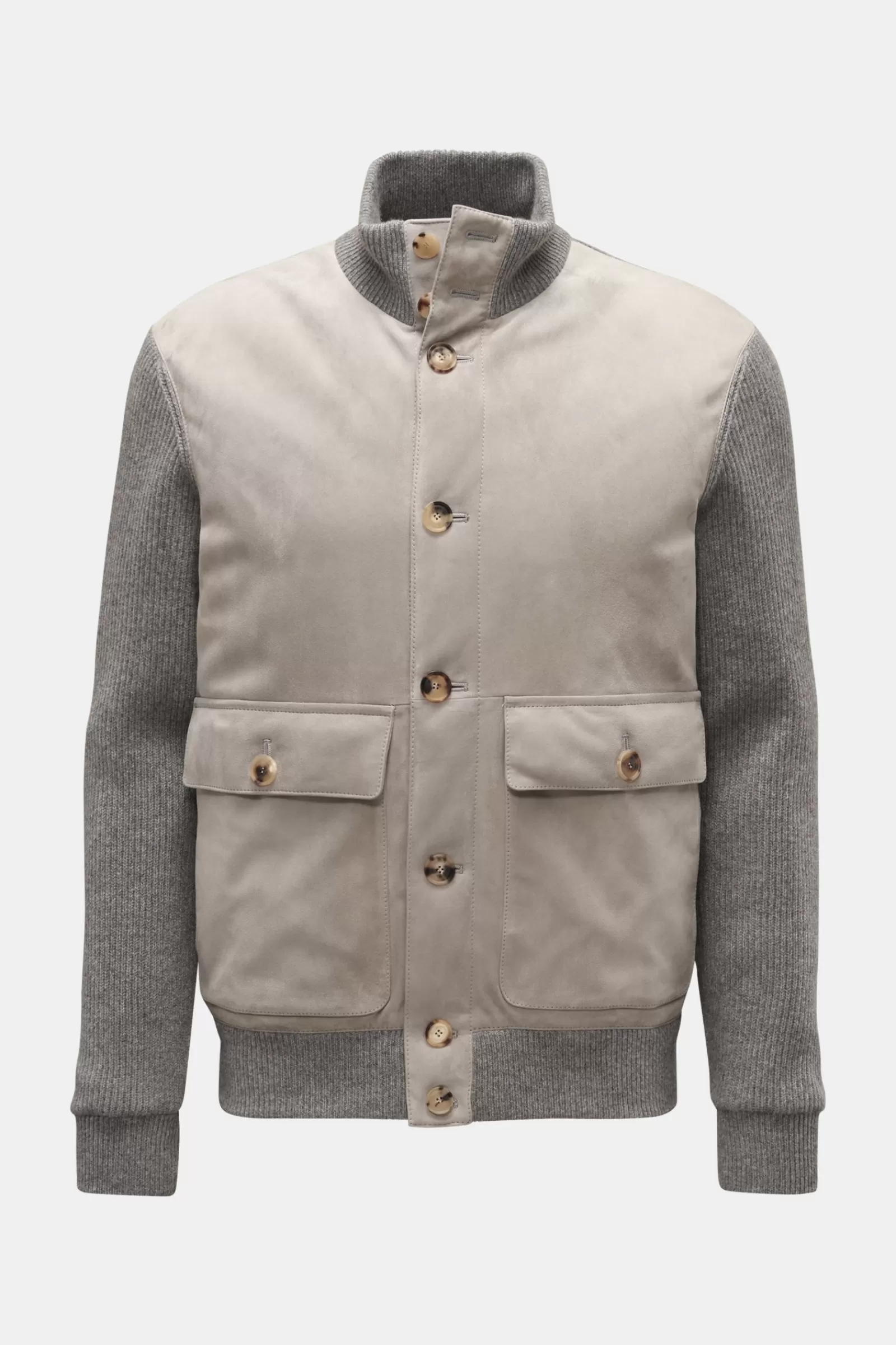 Cashmere Knit Blouson Grey>Brunello Cucinelli Sale