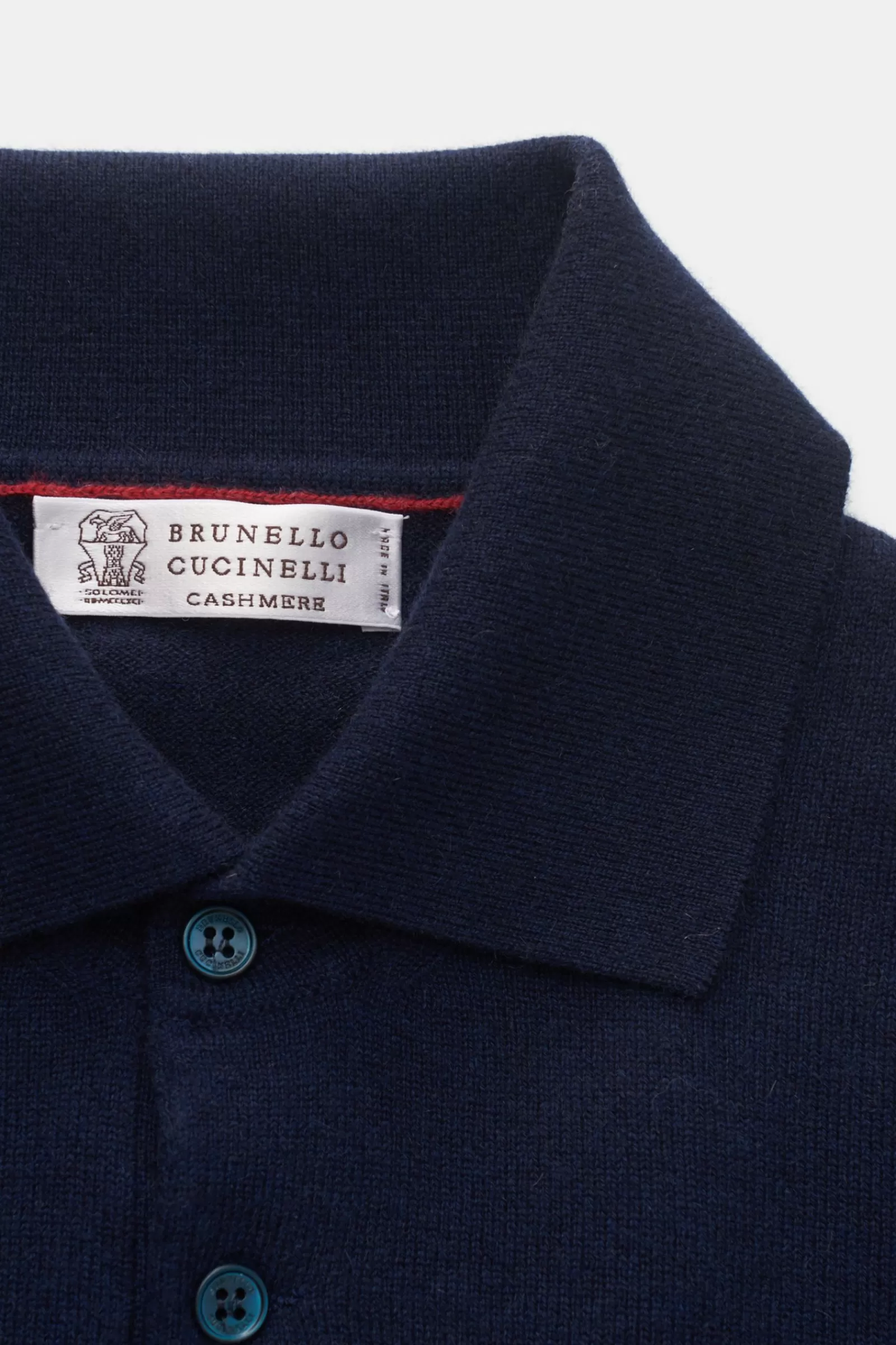 Cashmere Knit Polo Navy^Brunello Cucinelli Best Sale