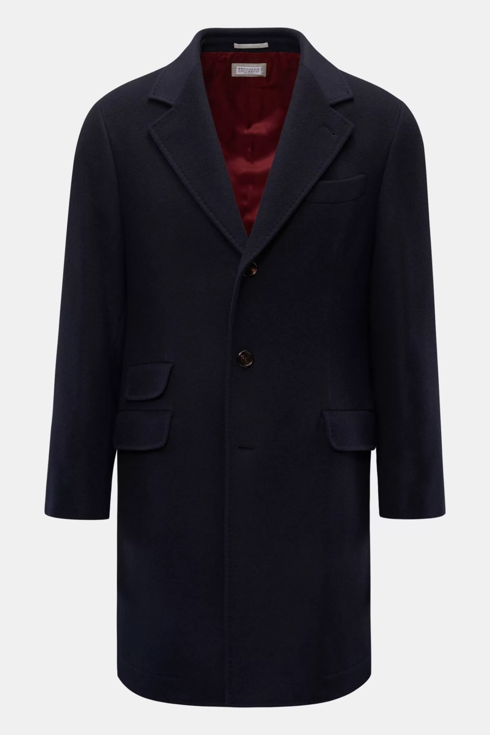 Cashmere Mantel Navy>Brunello Cucinelli Outlet