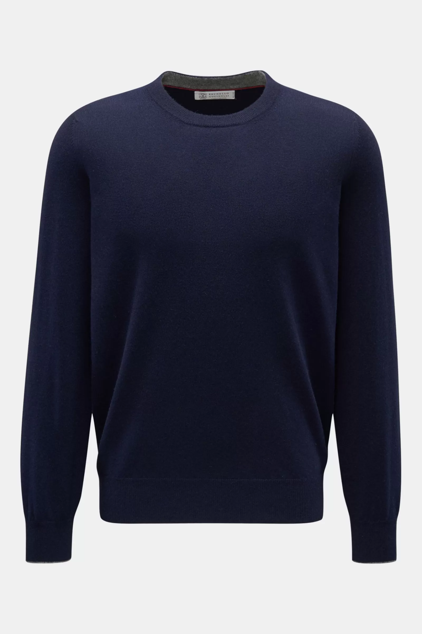 Cashmere Rundhalspullover Navy^Brunello Cucinelli New