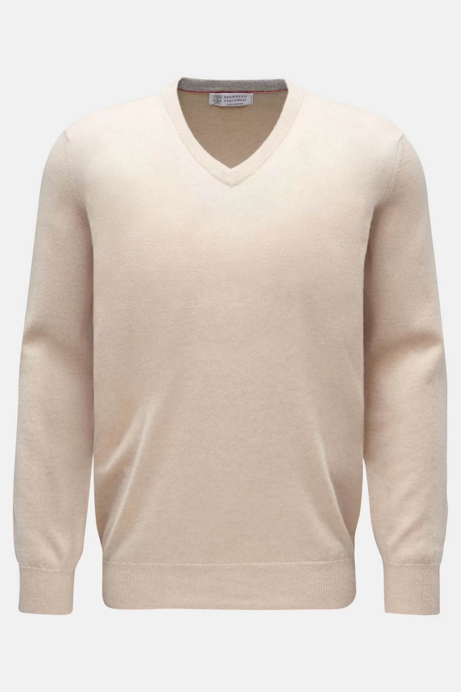 Cashmere V-Neck Jumper Beige^Brunello Cucinelli Shop