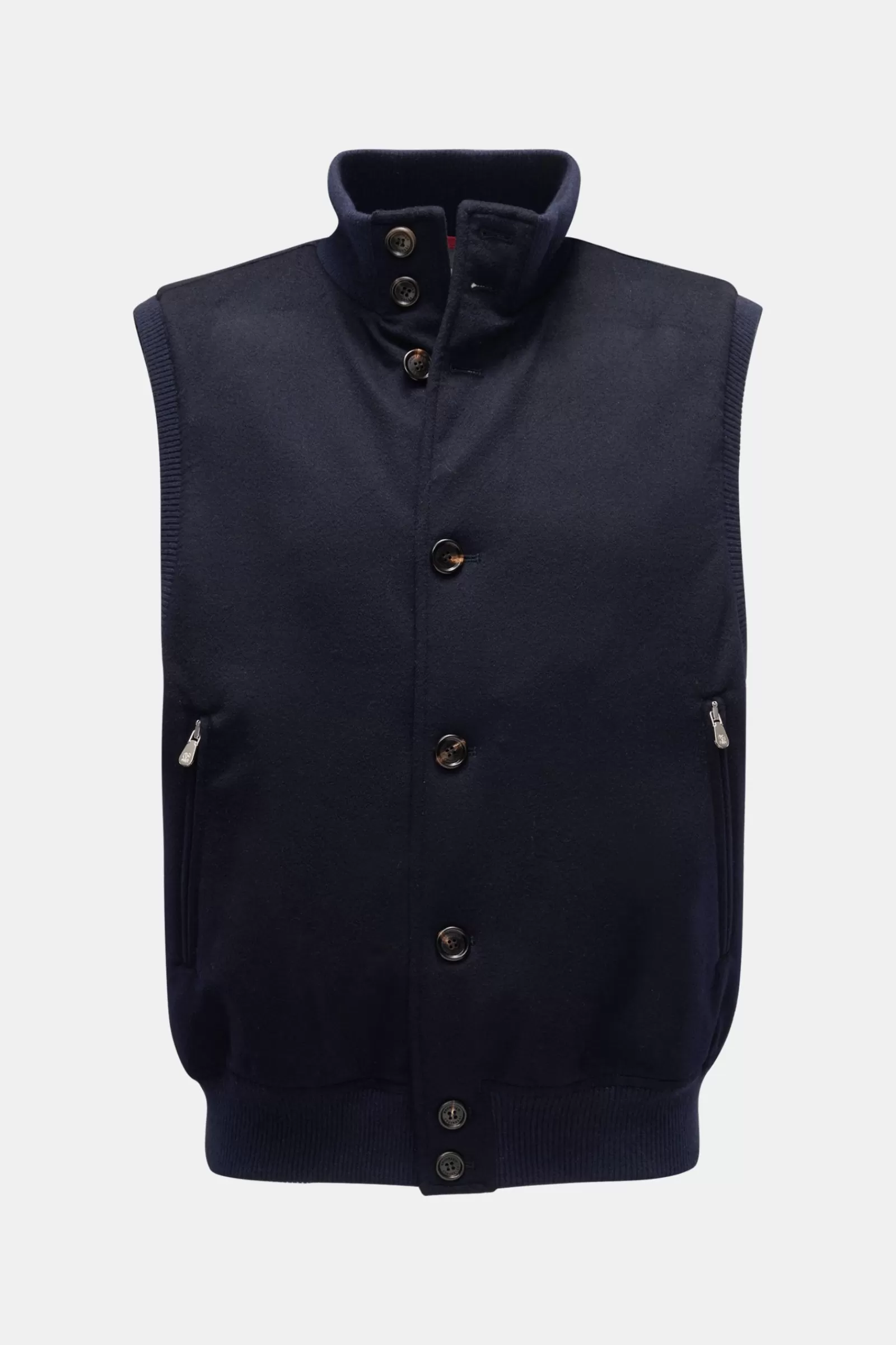 Cashmere Waistcoat Dark Navy>Brunello Cucinelli Flash Sale