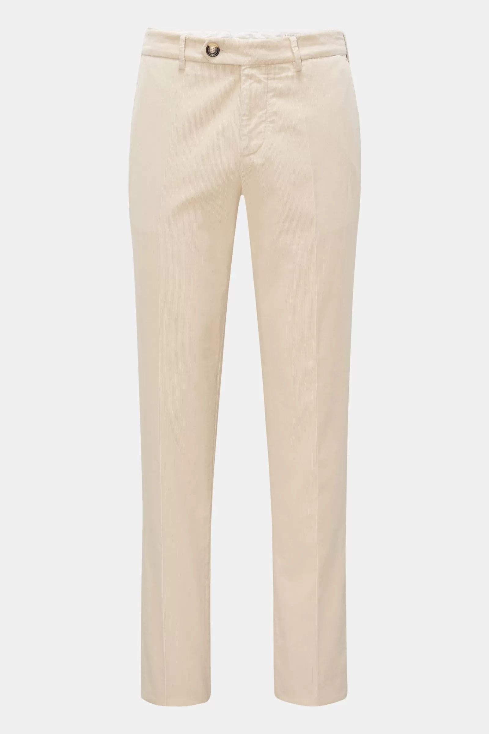 Cordhose 'Italian Fit' Creme>Brunello Cucinelli Store