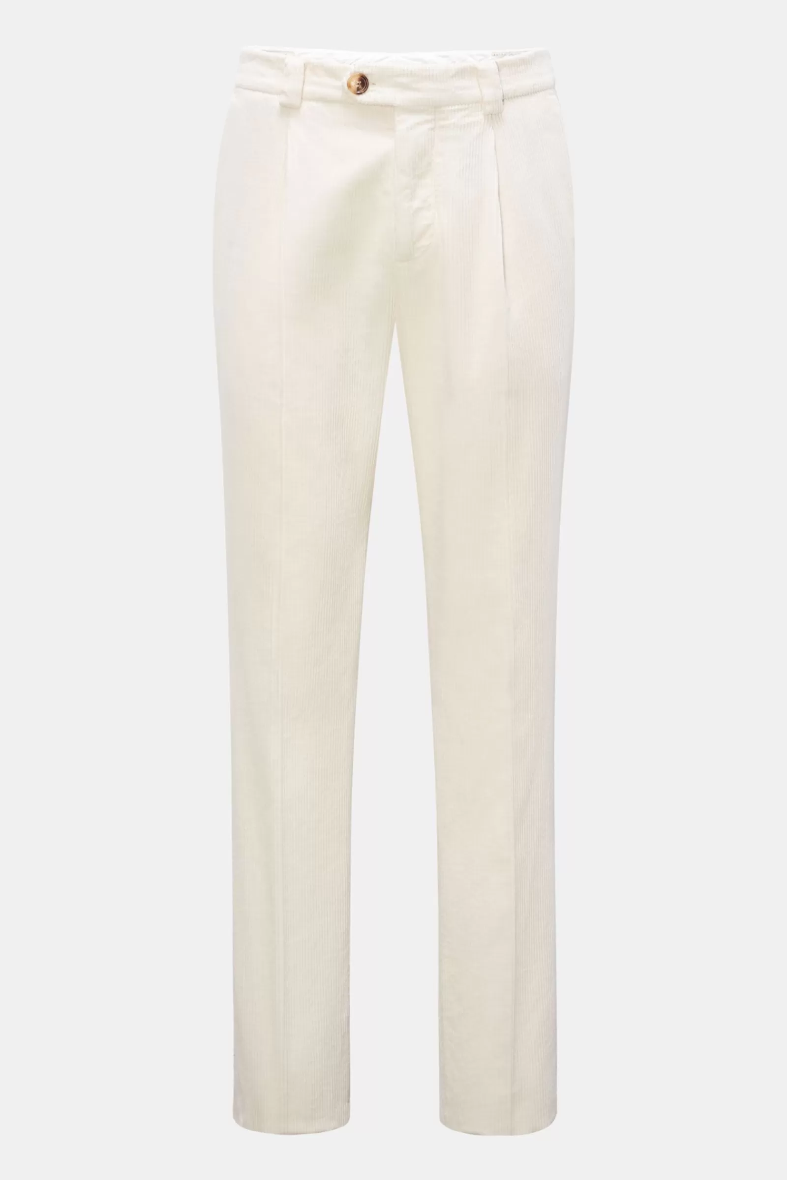 Cordhose 'Leisure Fit' Creme>Brunello Cucinelli Outlet