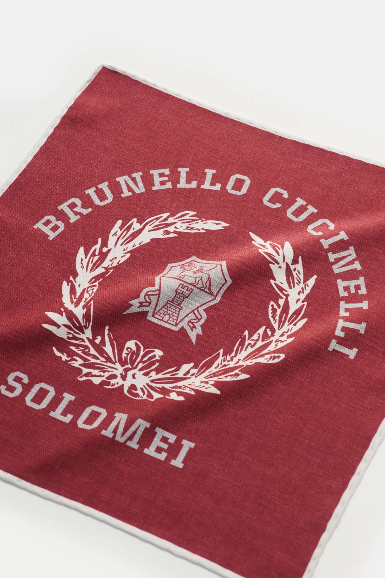 Einstecktuch Bordeaux/Hellgrau^Brunello Cucinelli Best