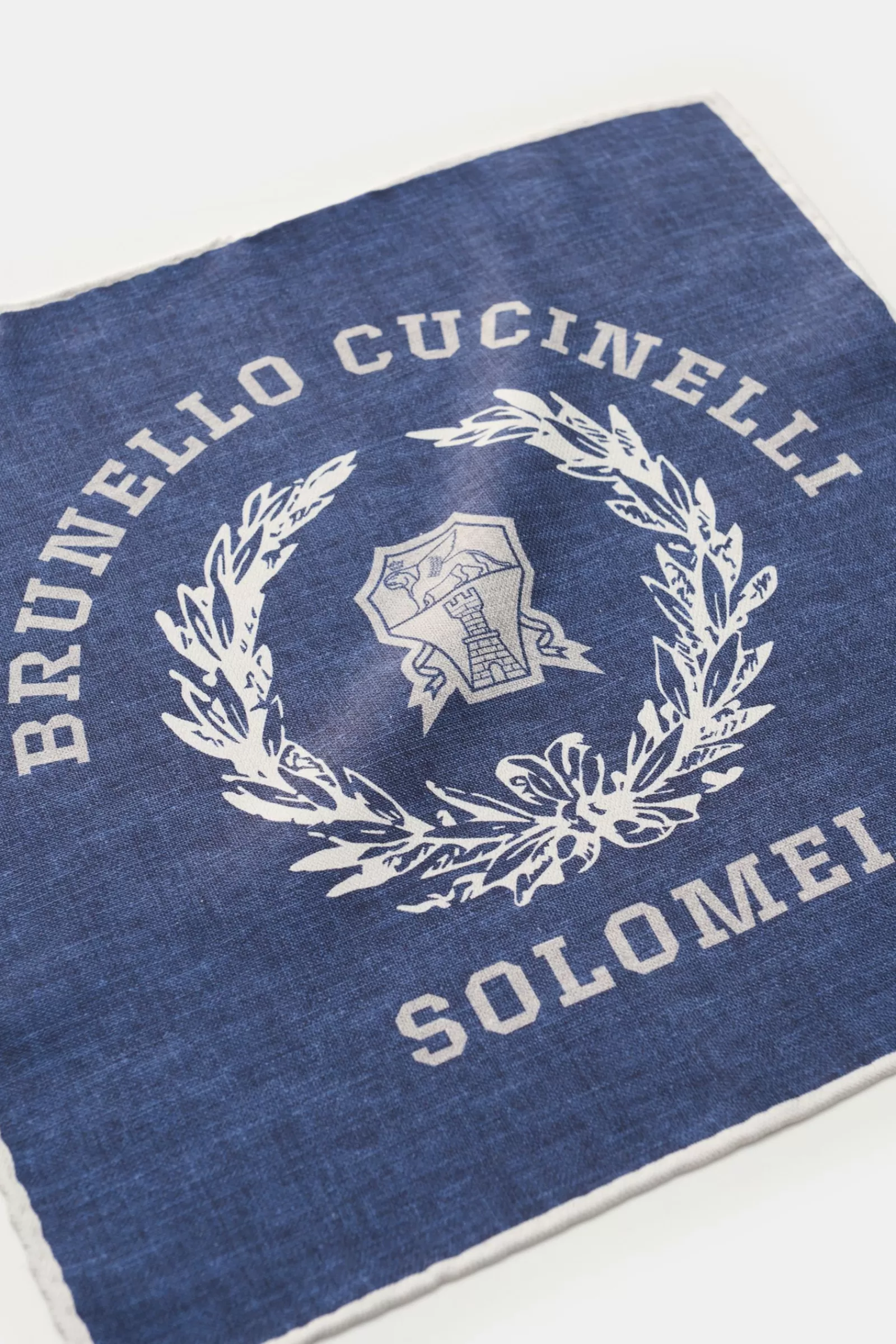 Einstecktuch Navy/Hellgrau^Brunello Cucinelli Clearance