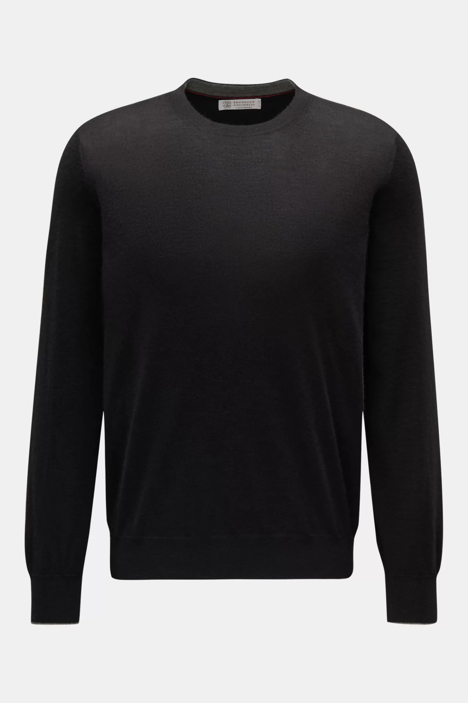 Fine Knit Crew Neck Jumper Black^Brunello Cucinelli Hot