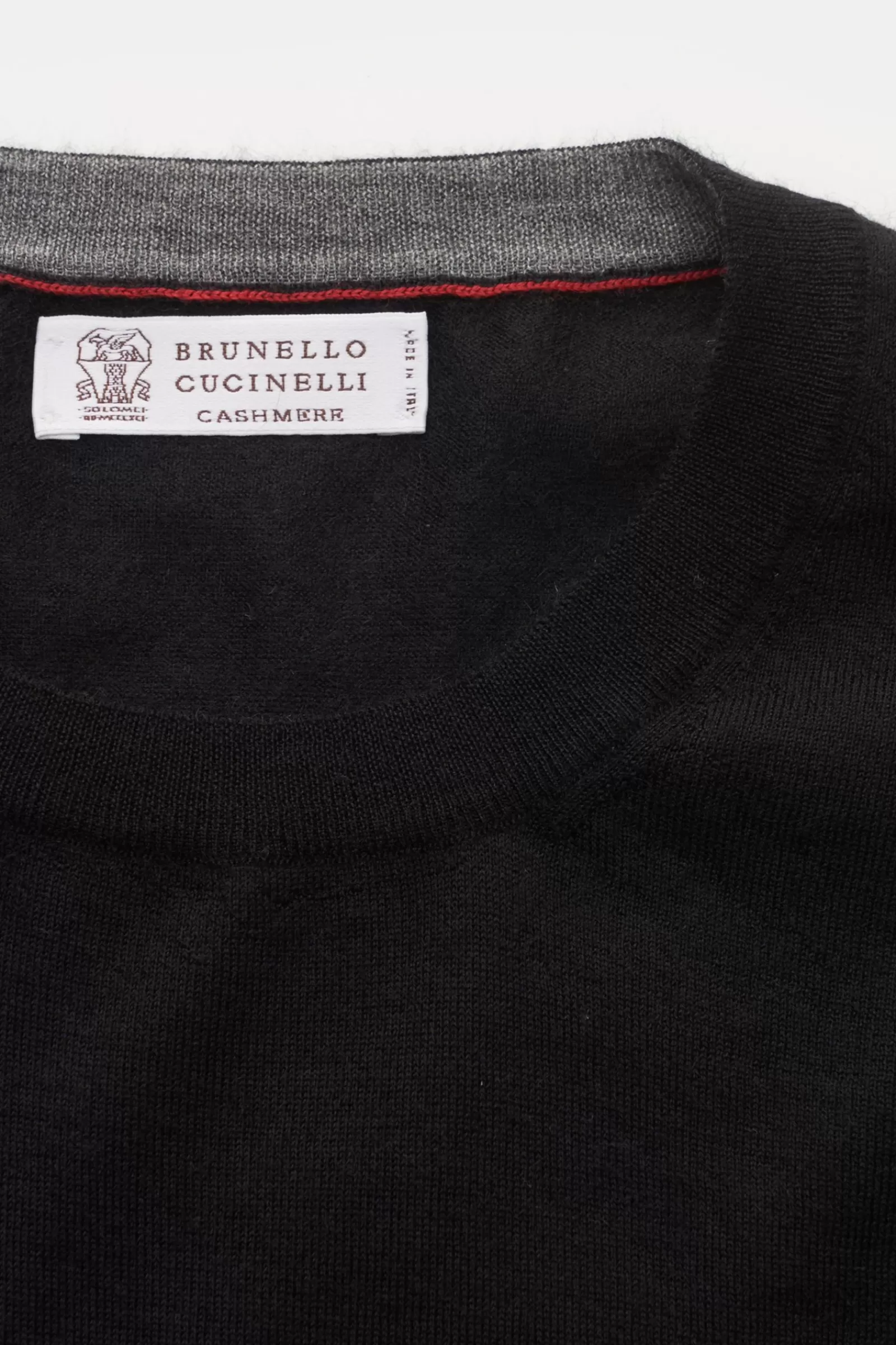 Fine Knit Crew Neck Jumper Black^Brunello Cucinelli Hot