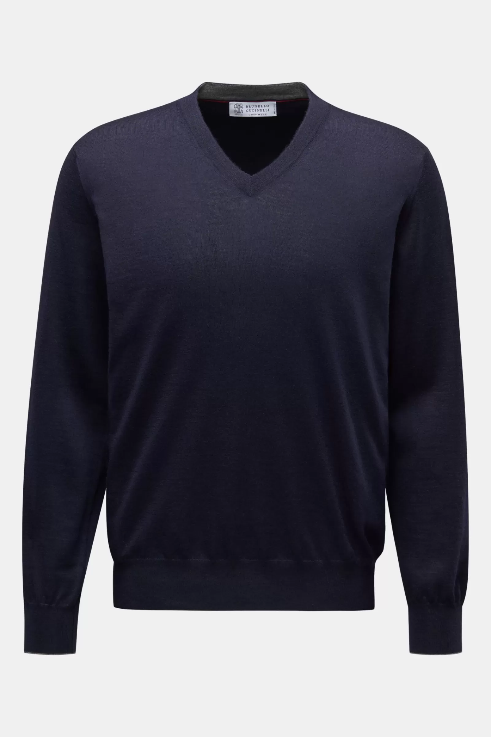 Fine Knit V-Neck Jumper Navy^Brunello Cucinelli Clearance