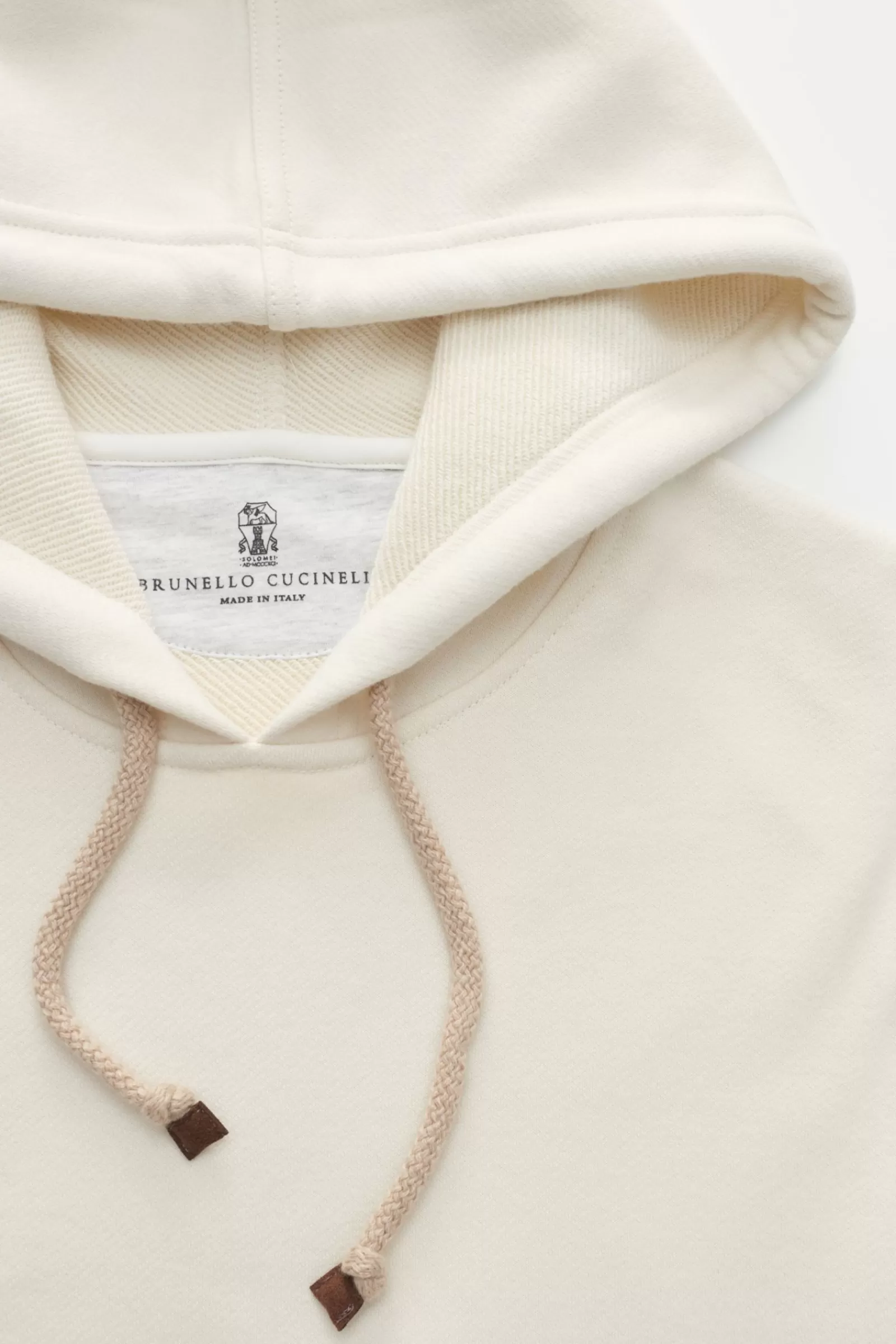 Hooded Jumper Cream>Brunello Cucinelli Best