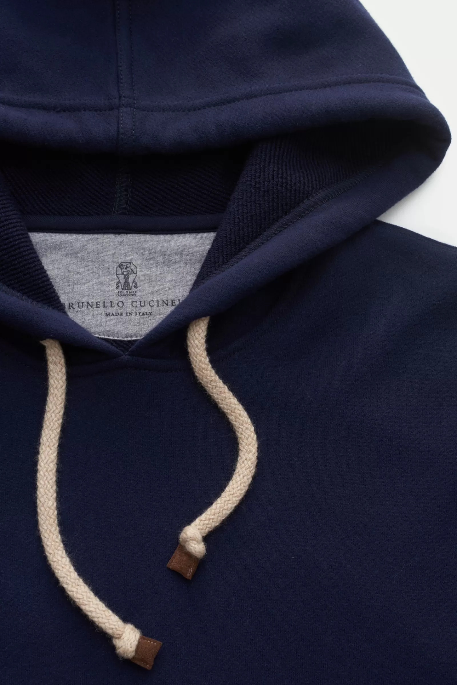 Hooded Jumper Navy>Brunello Cucinelli Hot