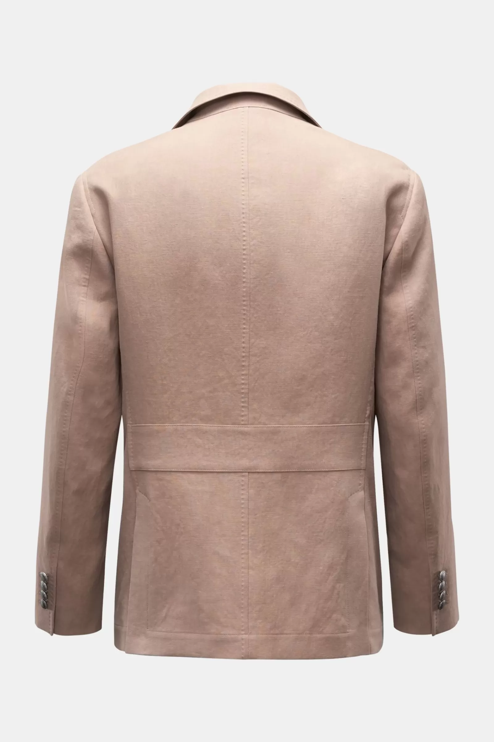 Linen Jacket Light Brown>Brunello Cucinelli Fashion