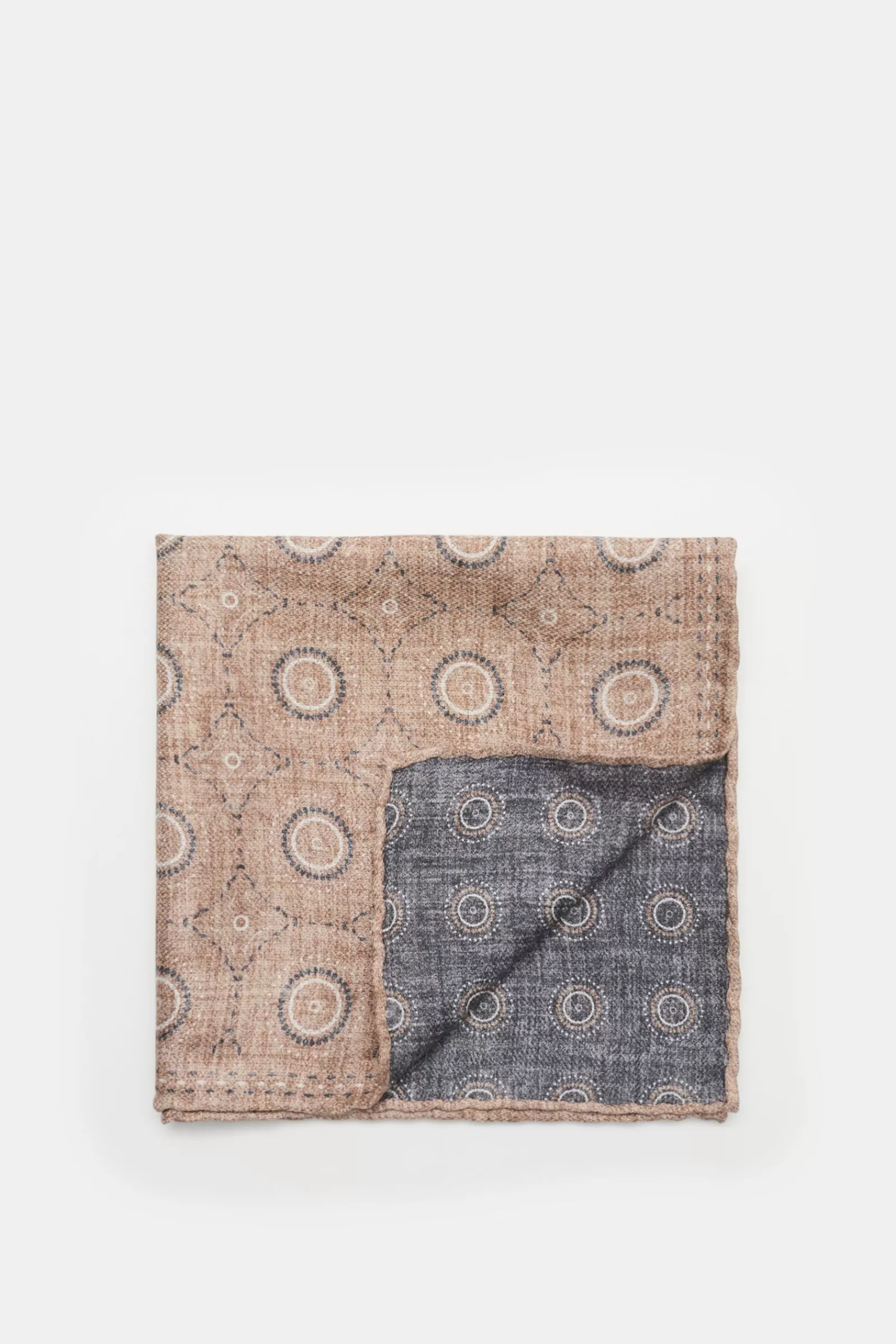 Pocket Square Beige/Grey Patterned^Brunello Cucinelli Discount