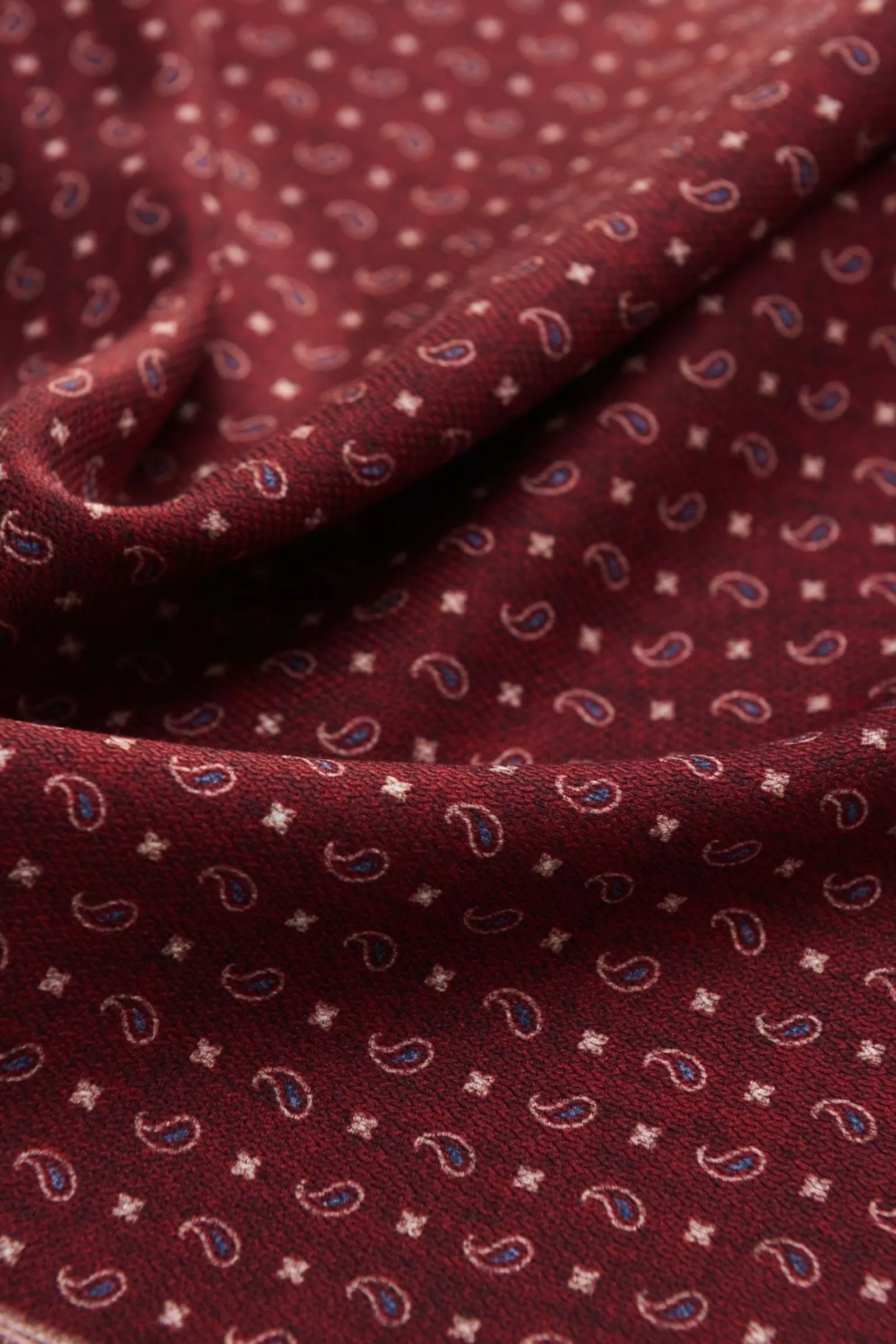 Pocket Square Burgundy/Cream Patterned^Brunello Cucinelli Store