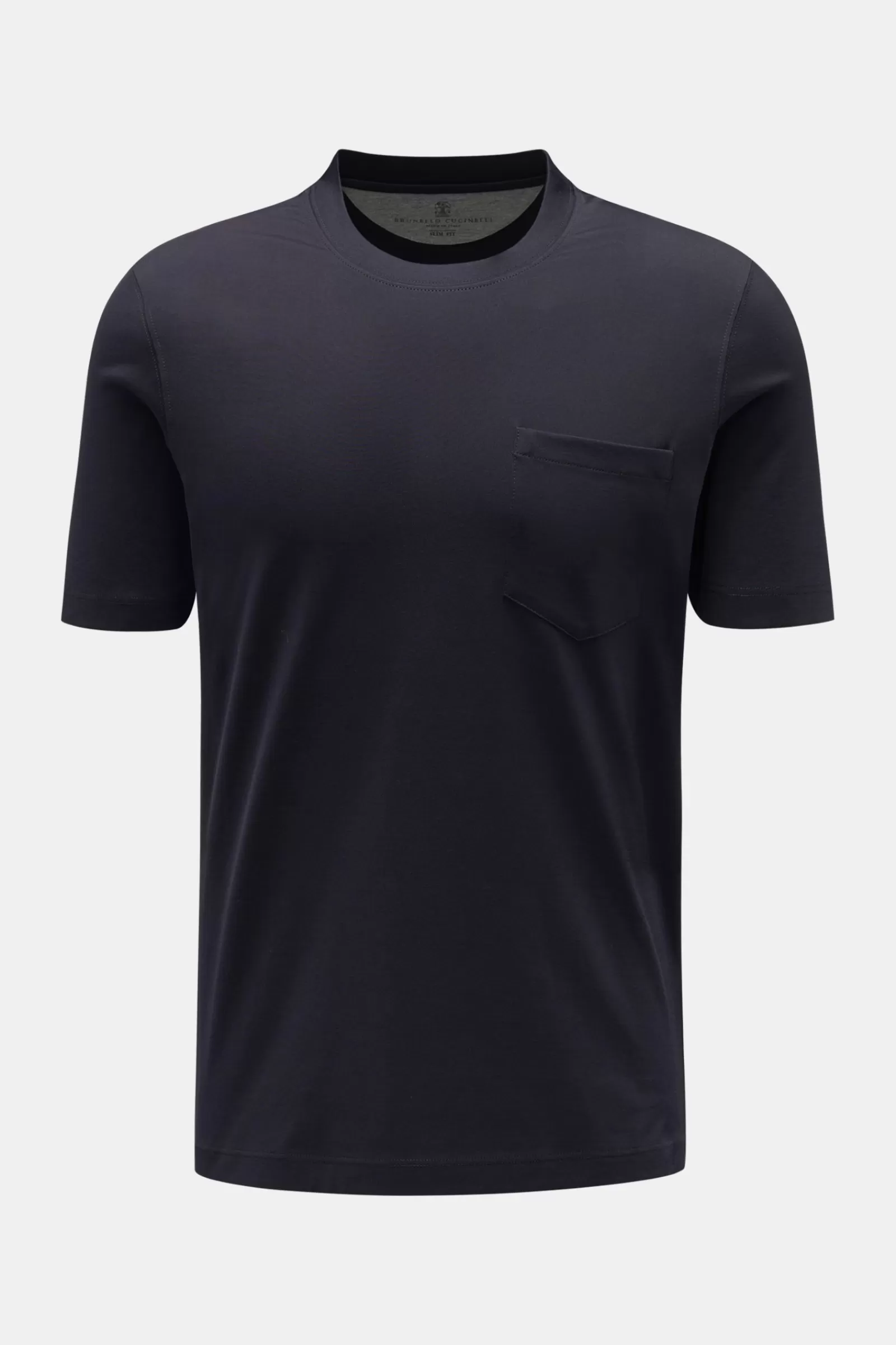 Rundhals-T-Shirt Navy>Brunello Cucinelli Sale