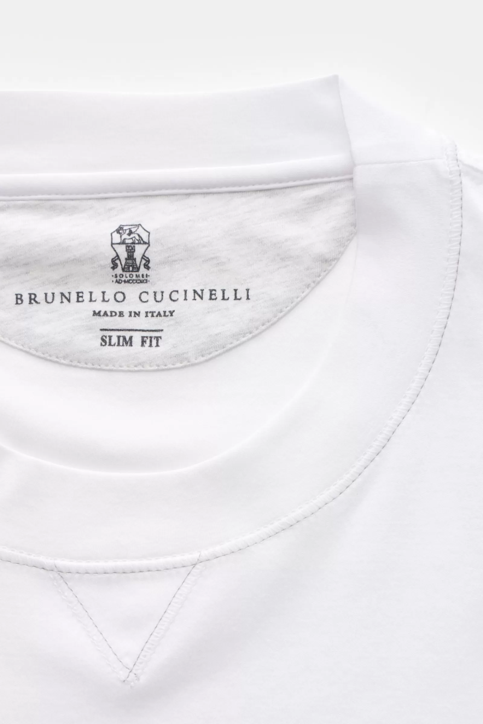 Rundhals-T-Shirt Weis>Brunello Cucinelli Cheap