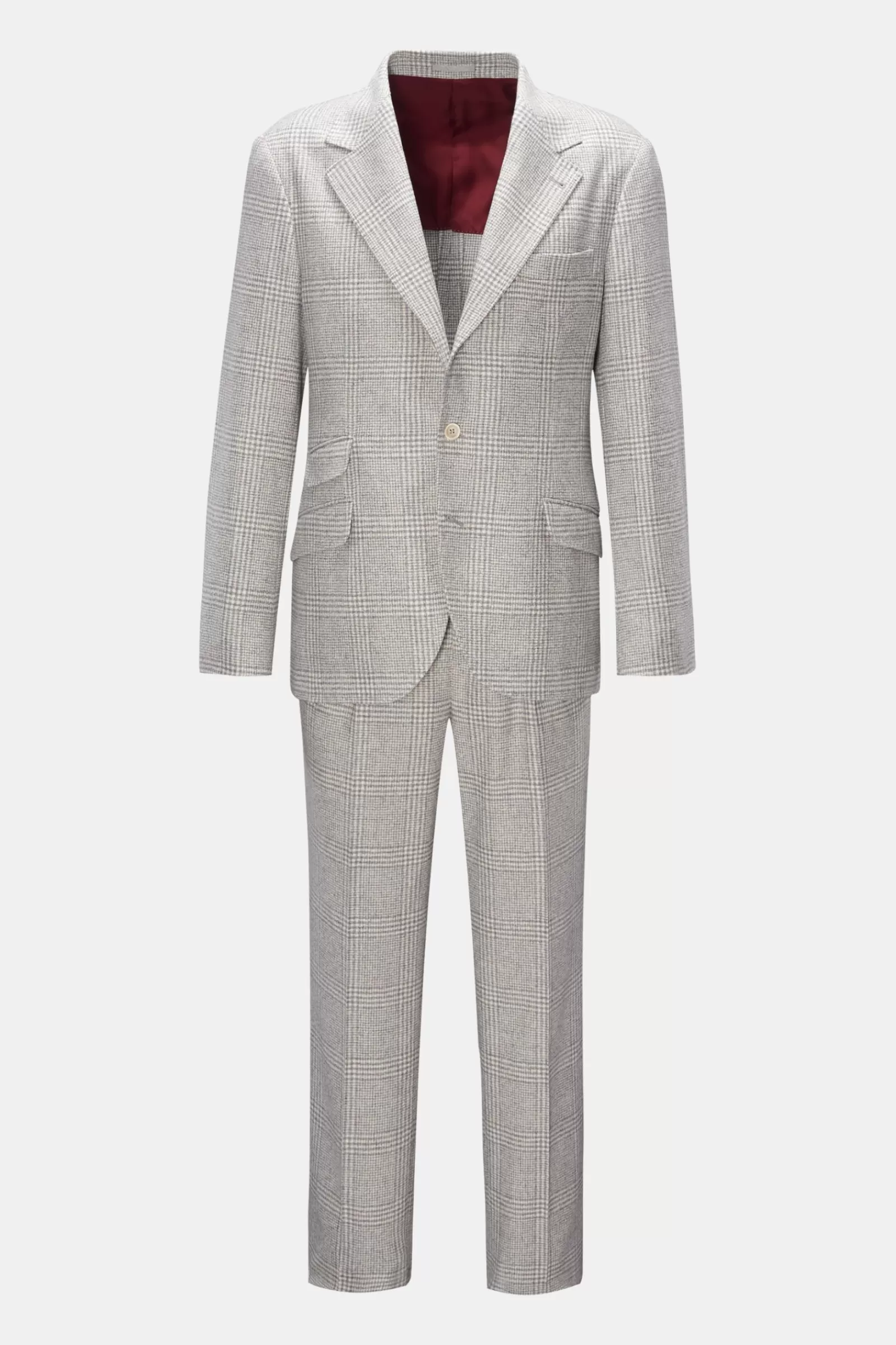 Suit Grey/White Checked>Brunello Cucinelli Discount