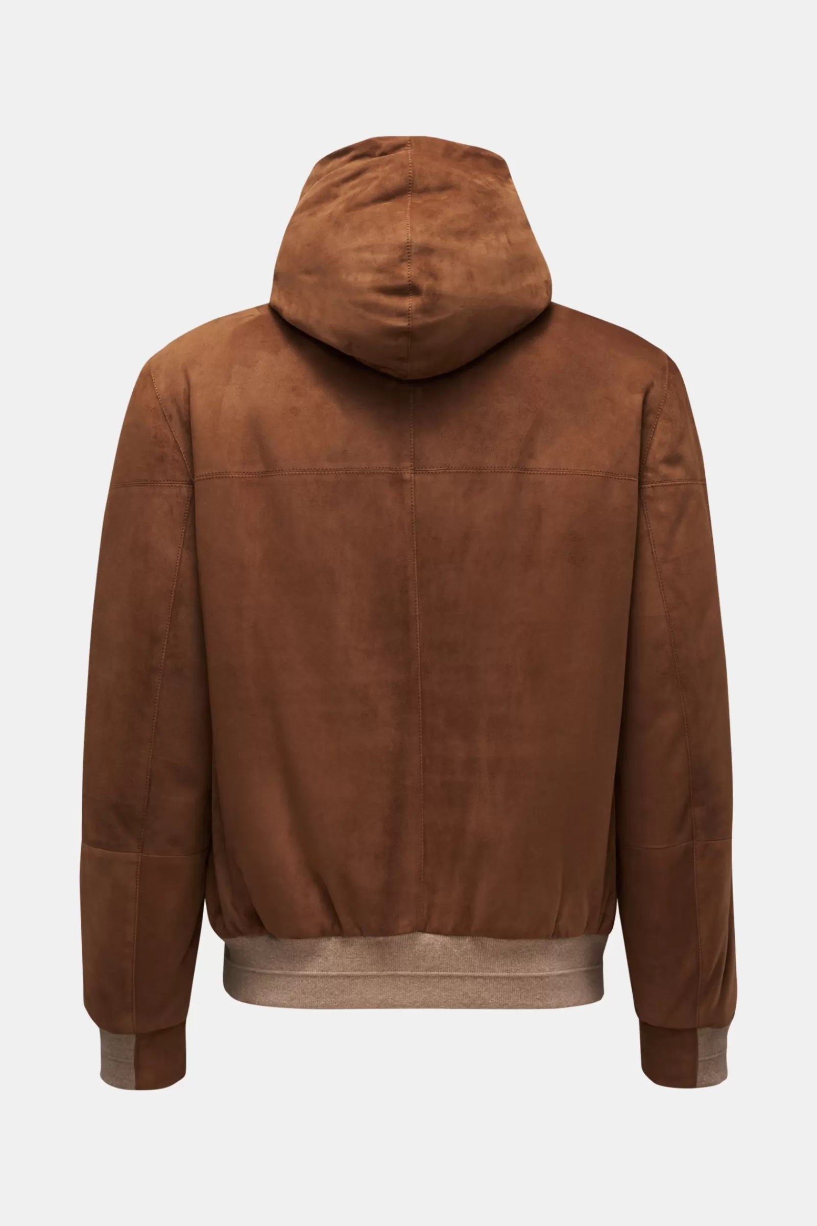 Velourslederblouson Braun>Brunello Cucinelli Sale