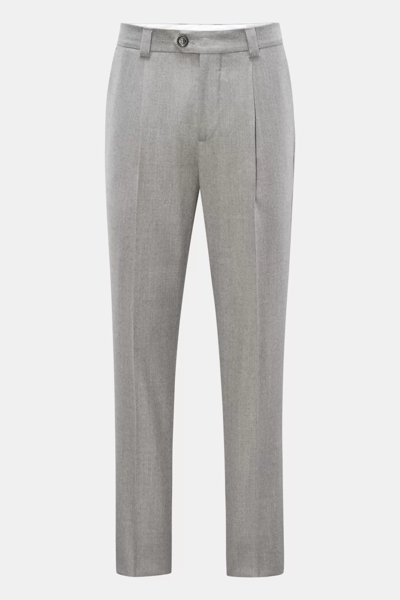 Wollhose 'Leisure Fit' Hellgrau>Brunello Cucinelli Discount