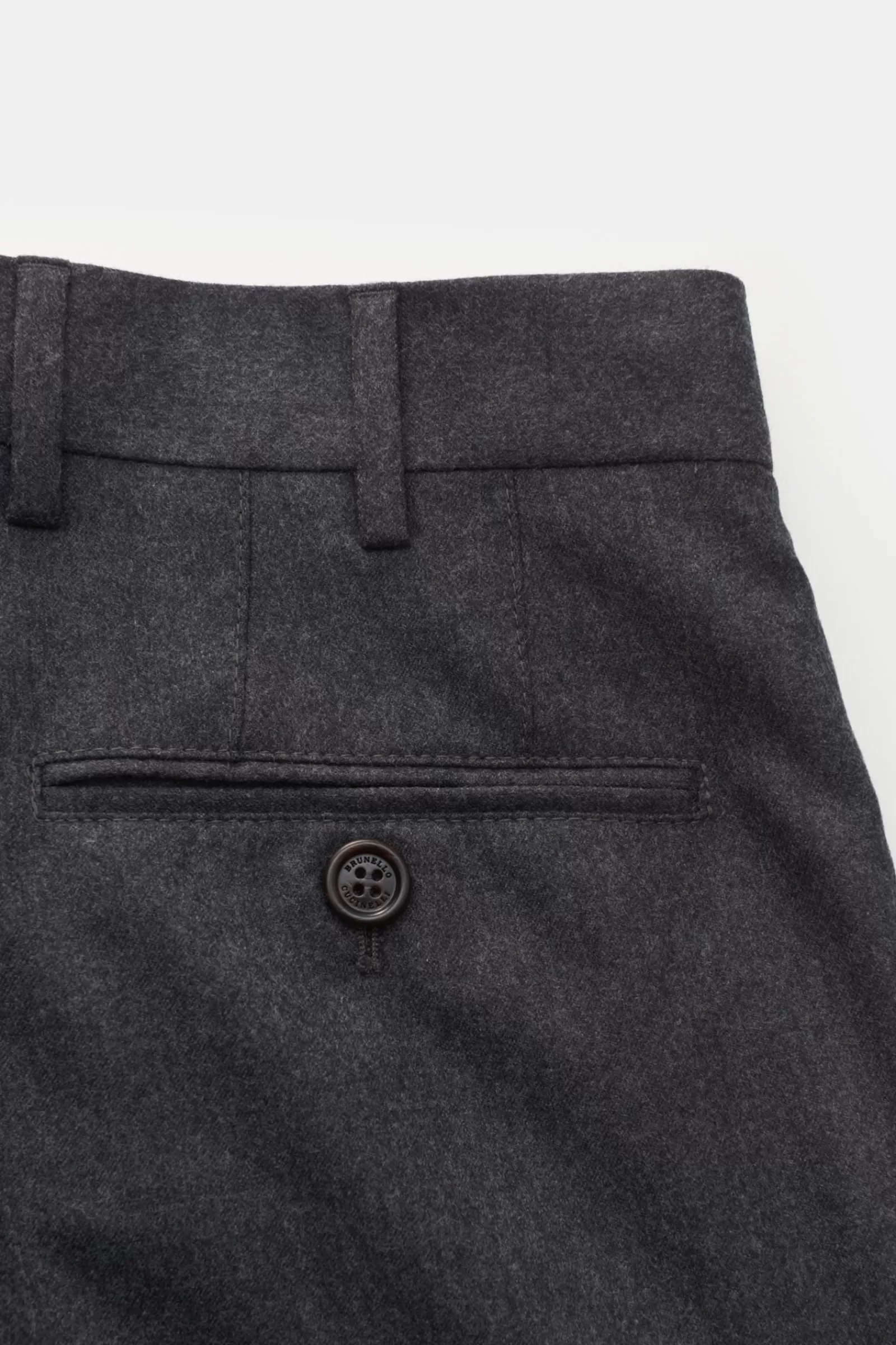 Wool Trousers 'Italian Fit' Anthracite>Brunello Cucinelli Flash Sale