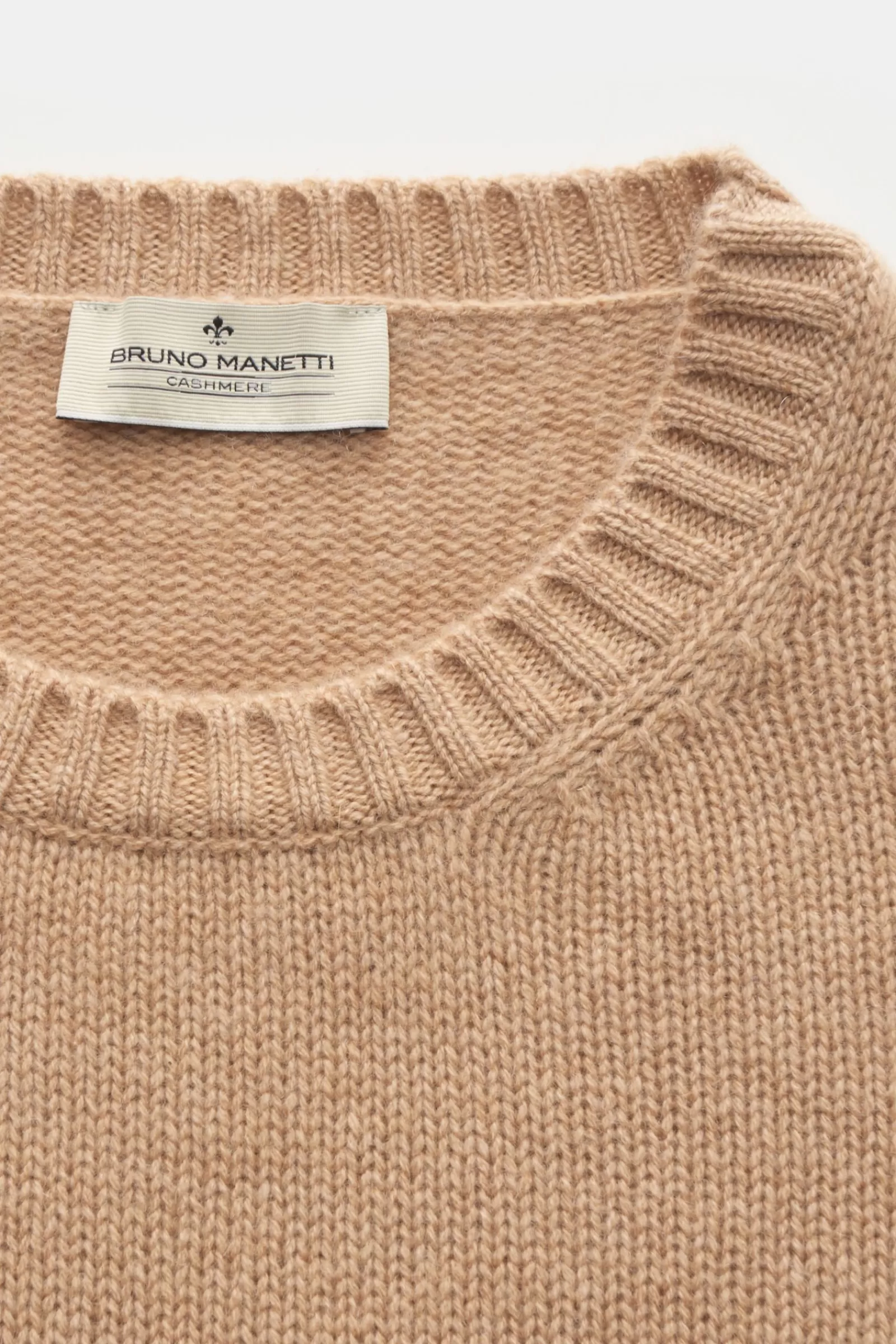 Cashmere Crew Neck Jumper Beige^Bruno Manetti Best