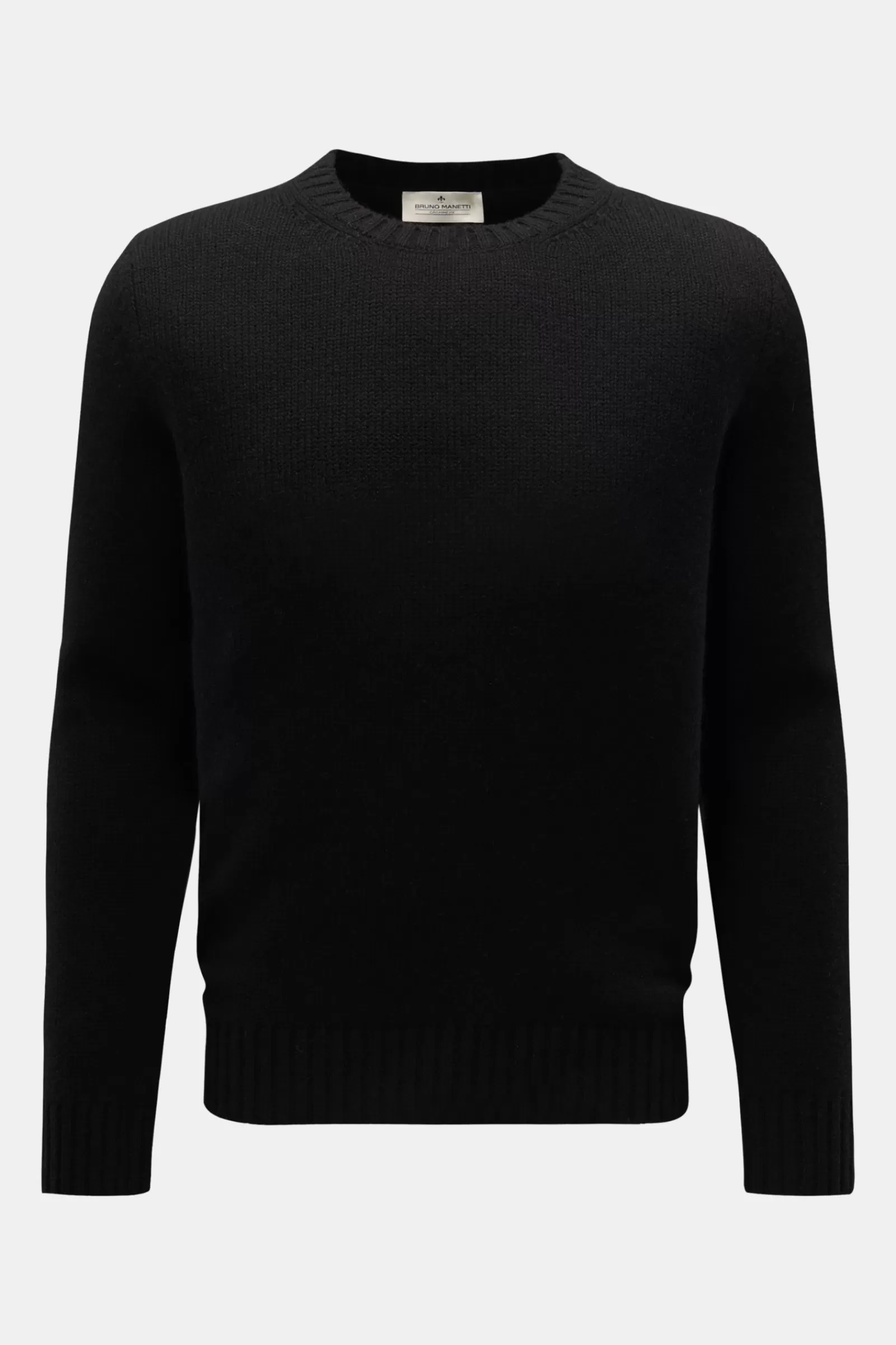 Cashmere Crew Neck Jumper Black^Bruno Manetti Cheap