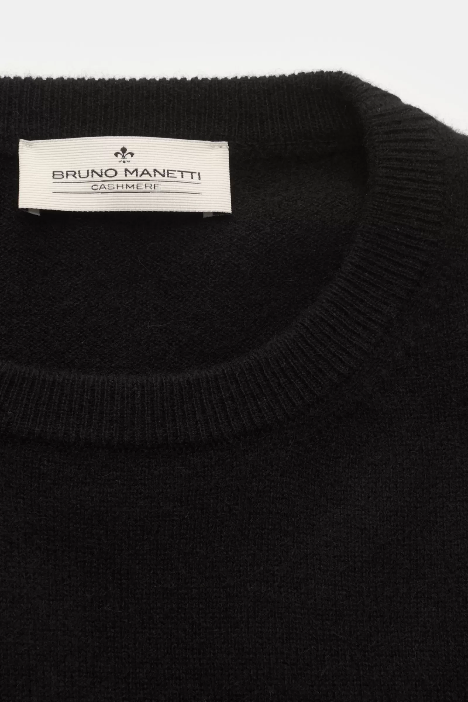 Cashmere Crew Neck Jumper Black^Bruno Manetti Best