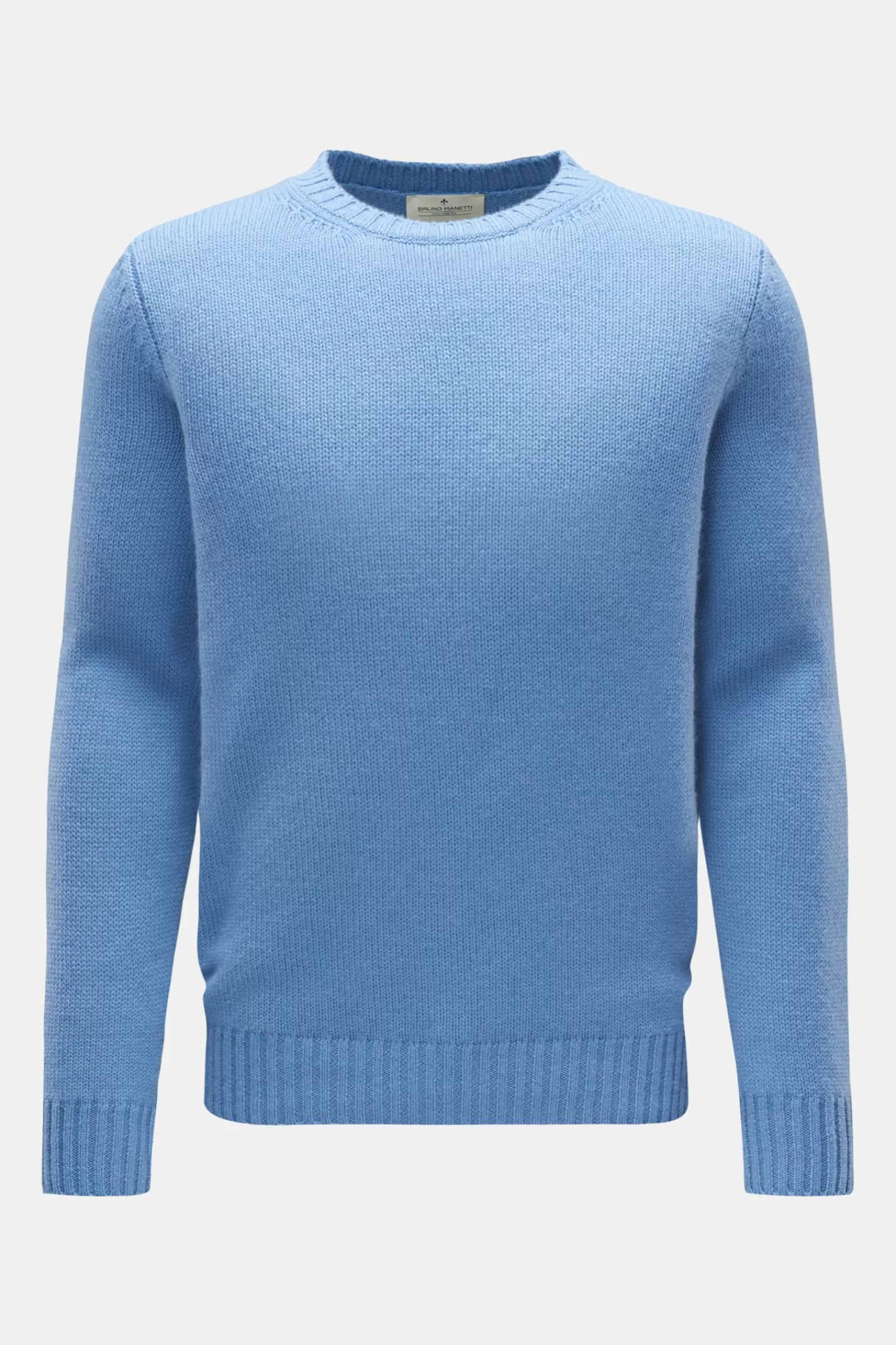 Cashmere Crew Neck Jumper Blue^Bruno Manetti New