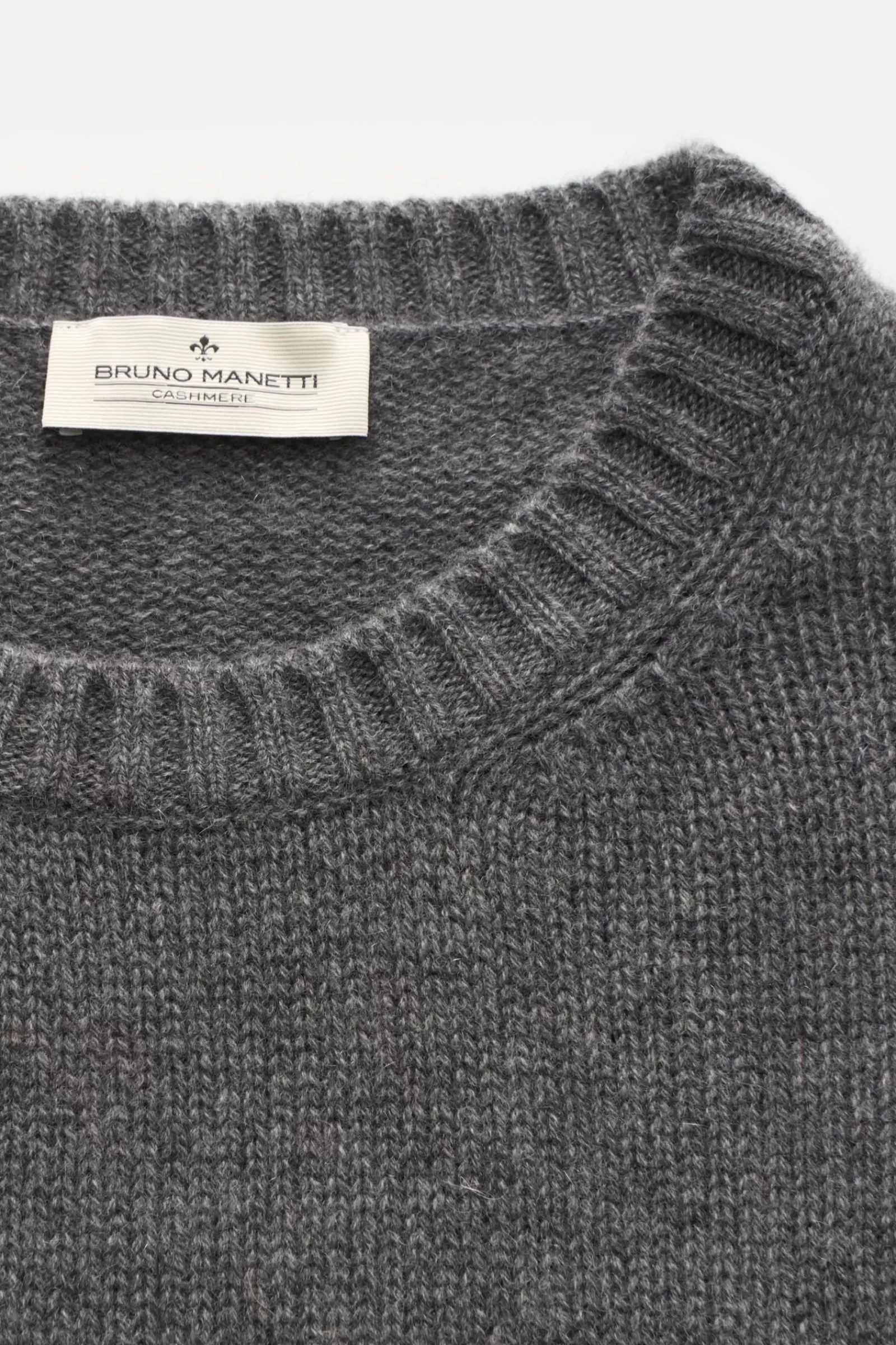 Cashmere Crew Neck Jumper Grey^Bruno Manetti Cheap