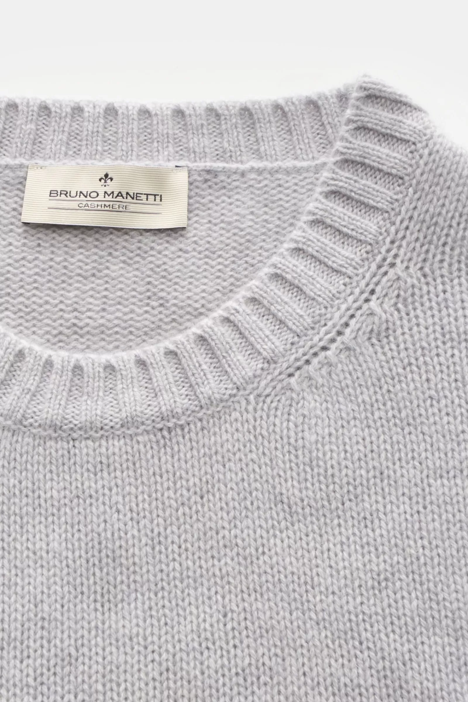 Cashmere Crew Neck Jumper Light Grey^Bruno Manetti Best