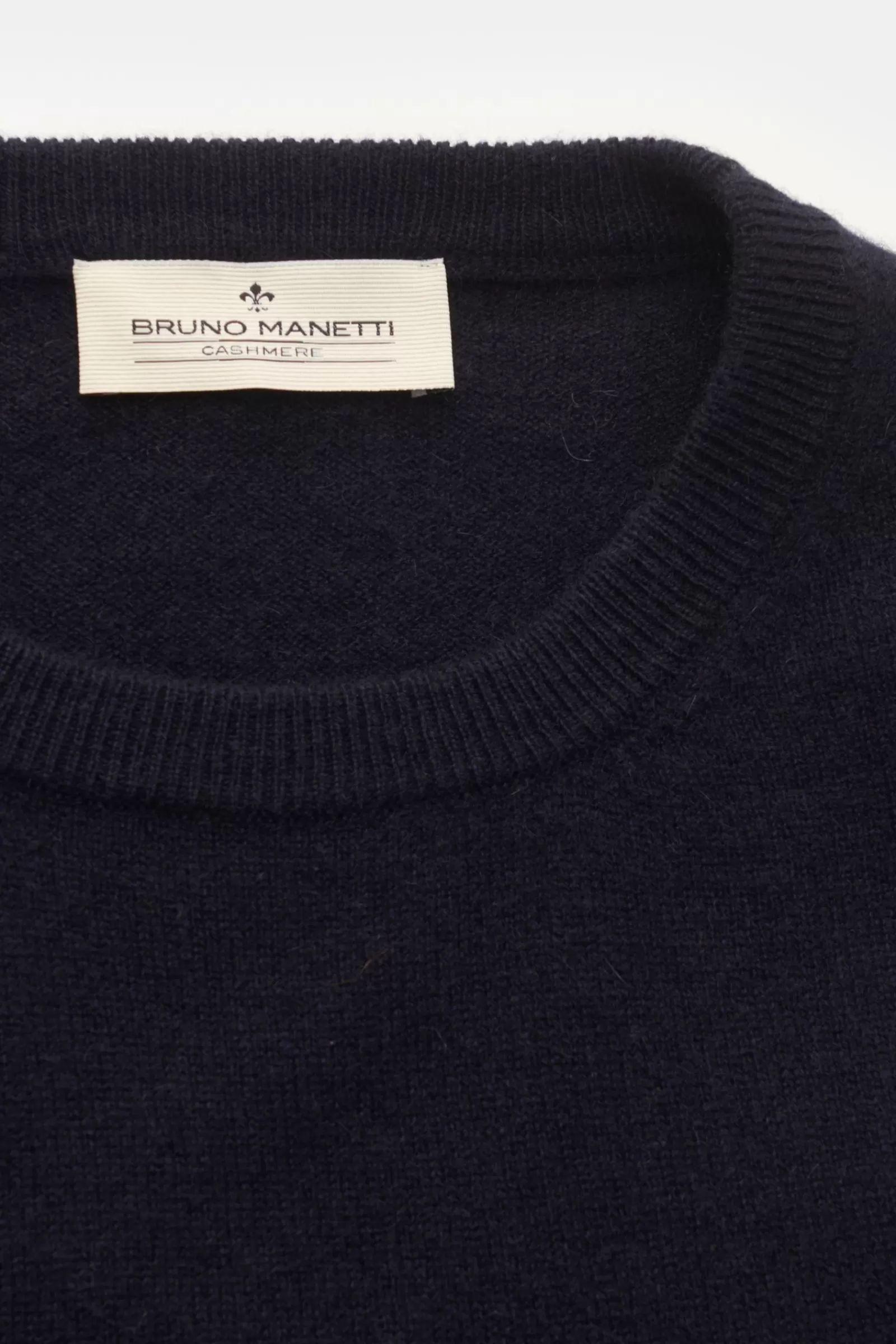 Cashmere Crew Neck Jumper Navy^Bruno Manetti Cheap