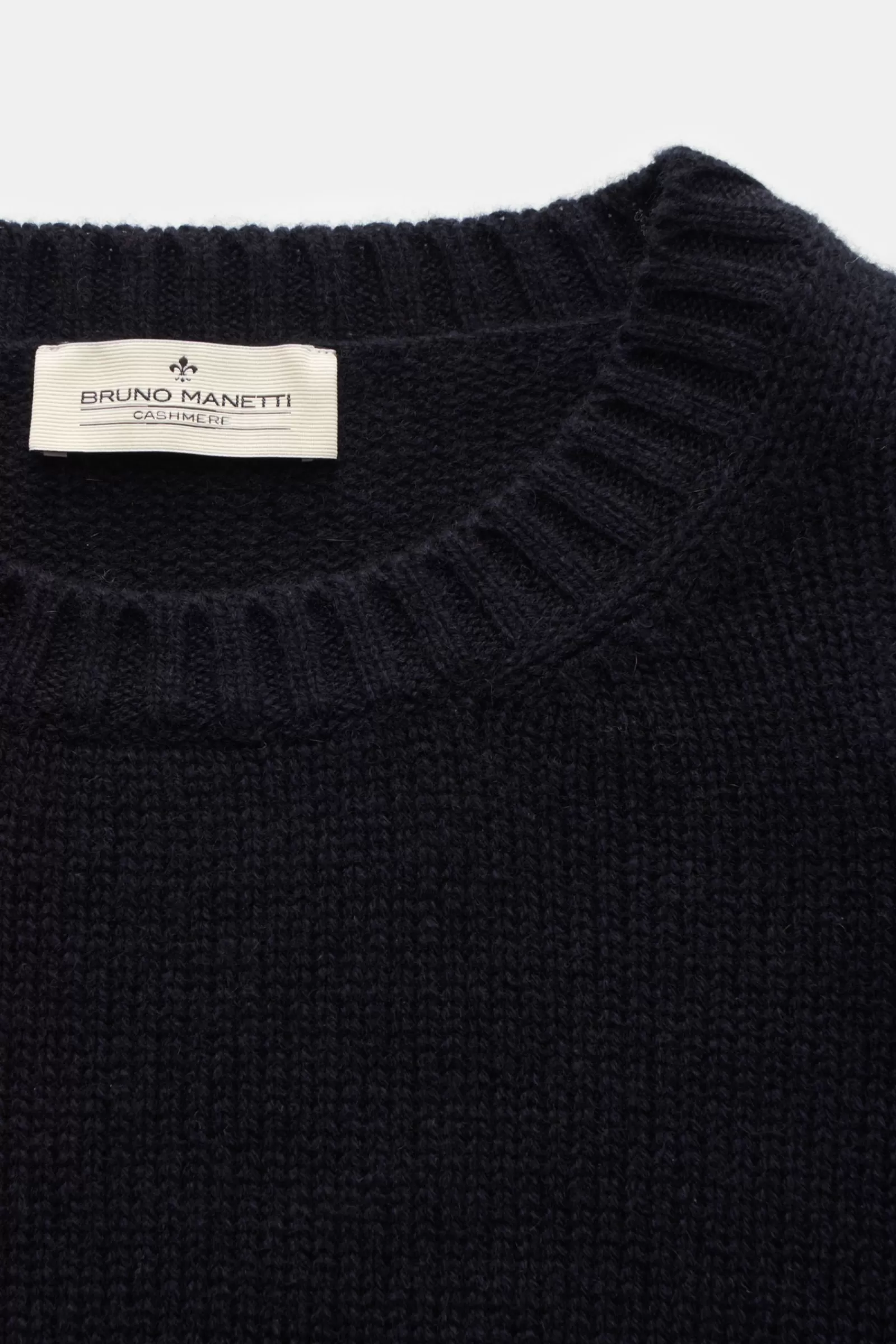 Cashmere Crew Neck Jumper Navy^Bruno Manetti Outlet