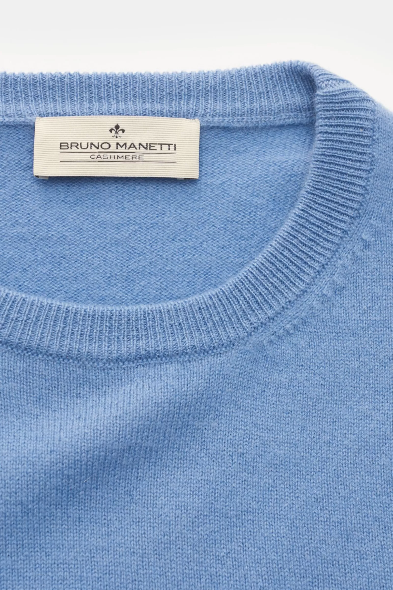 Cashmere Crew Neck Jumper Smoky Blue^Bruno Manetti Cheap