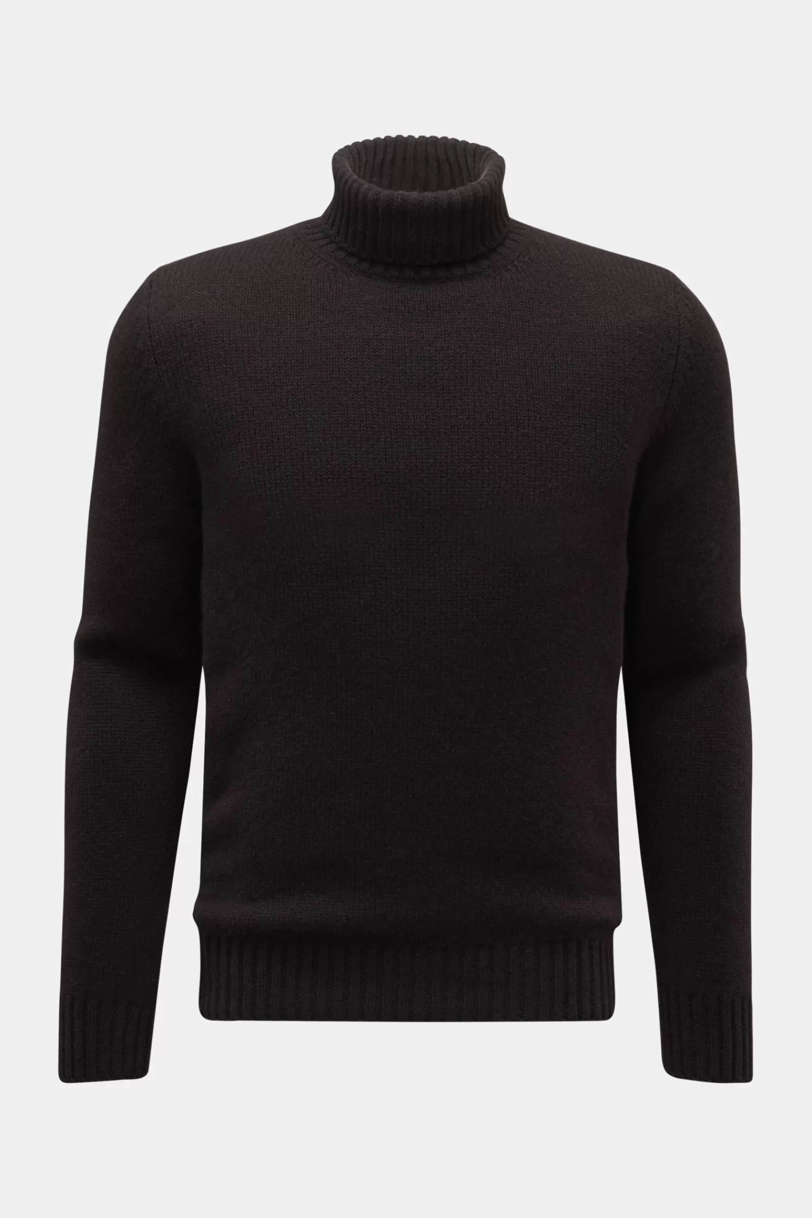 Cashmere Turtleneck Jumper Dark Brown^Bruno Manetti Discount