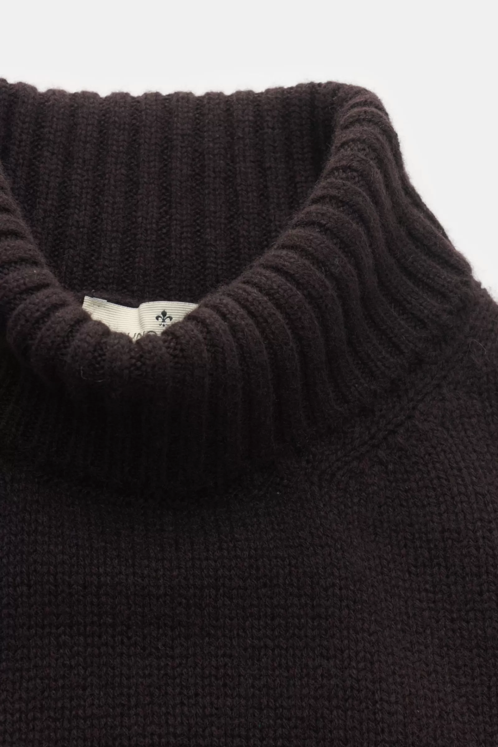 Cashmere Turtleneck Jumper Dark Brown^Bruno Manetti Discount