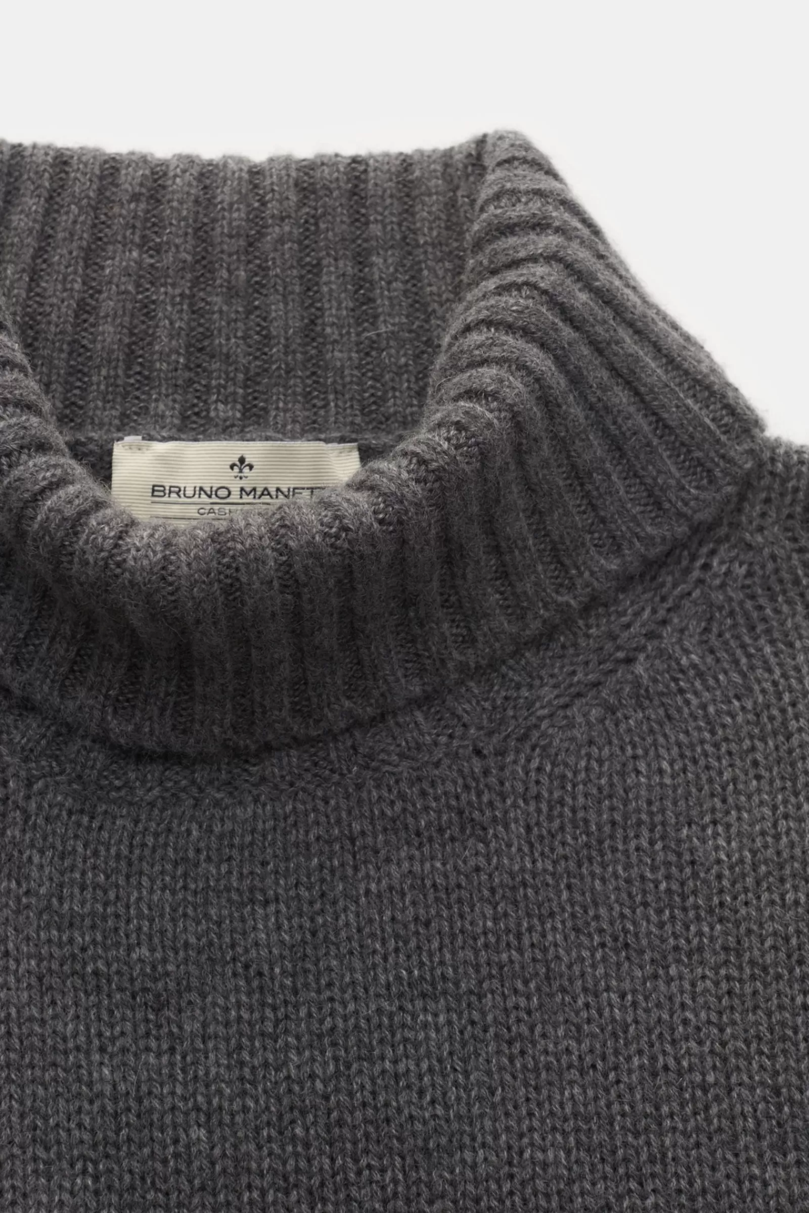 Cashmere Turtleneck Jumper Dark Grey^Bruno Manetti Hot