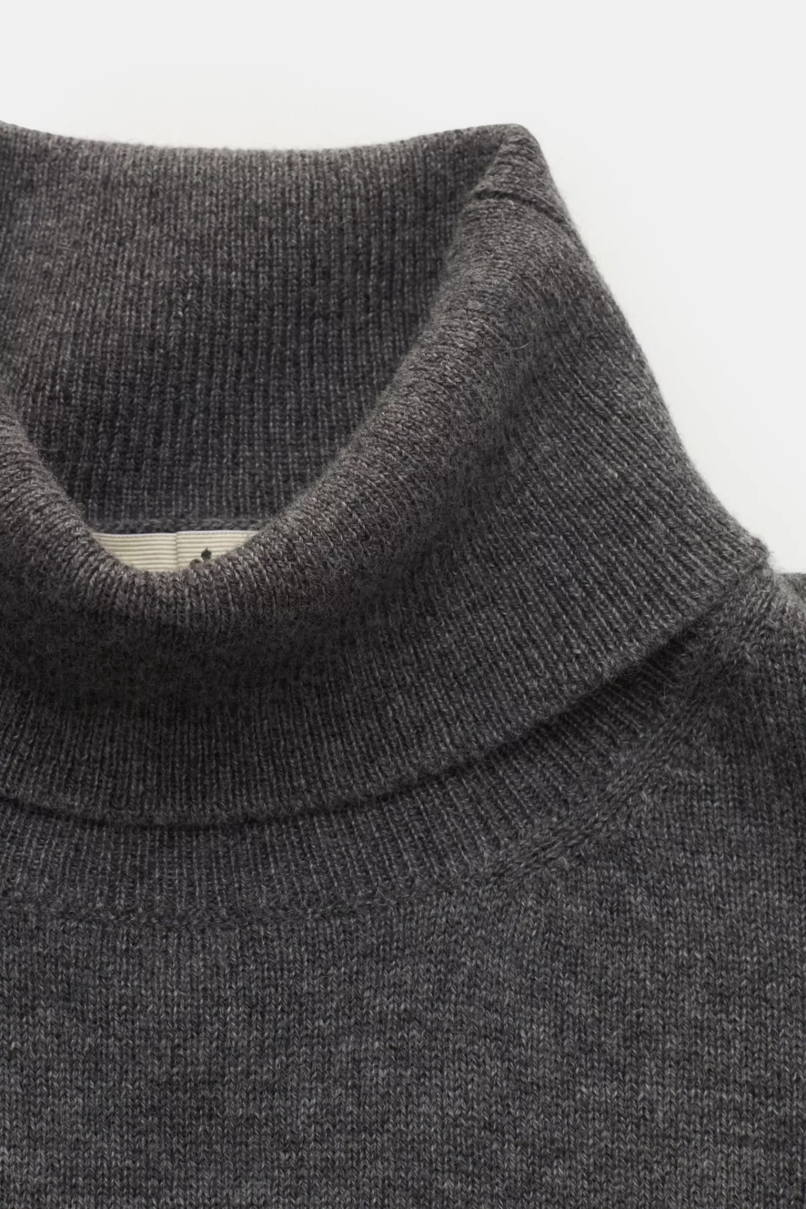 Cashmere Turtleneck Jumper Dark Grey^Bruno Manetti New