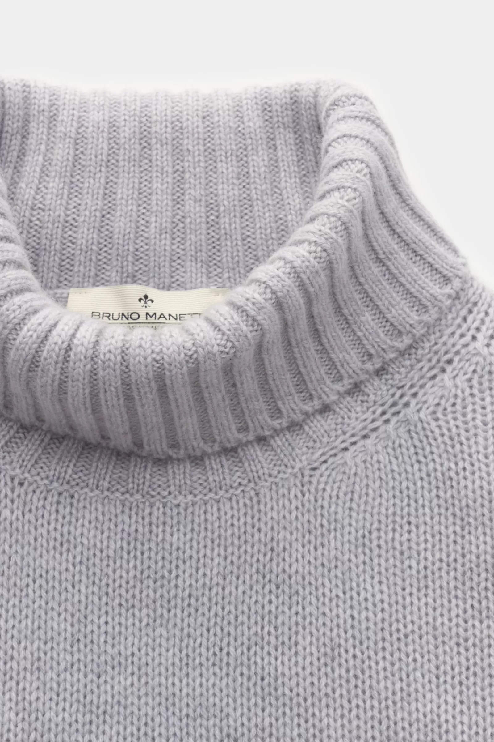 Cashmere Turtle-Neck Jumper Light Grey^Bruno Manetti Discount