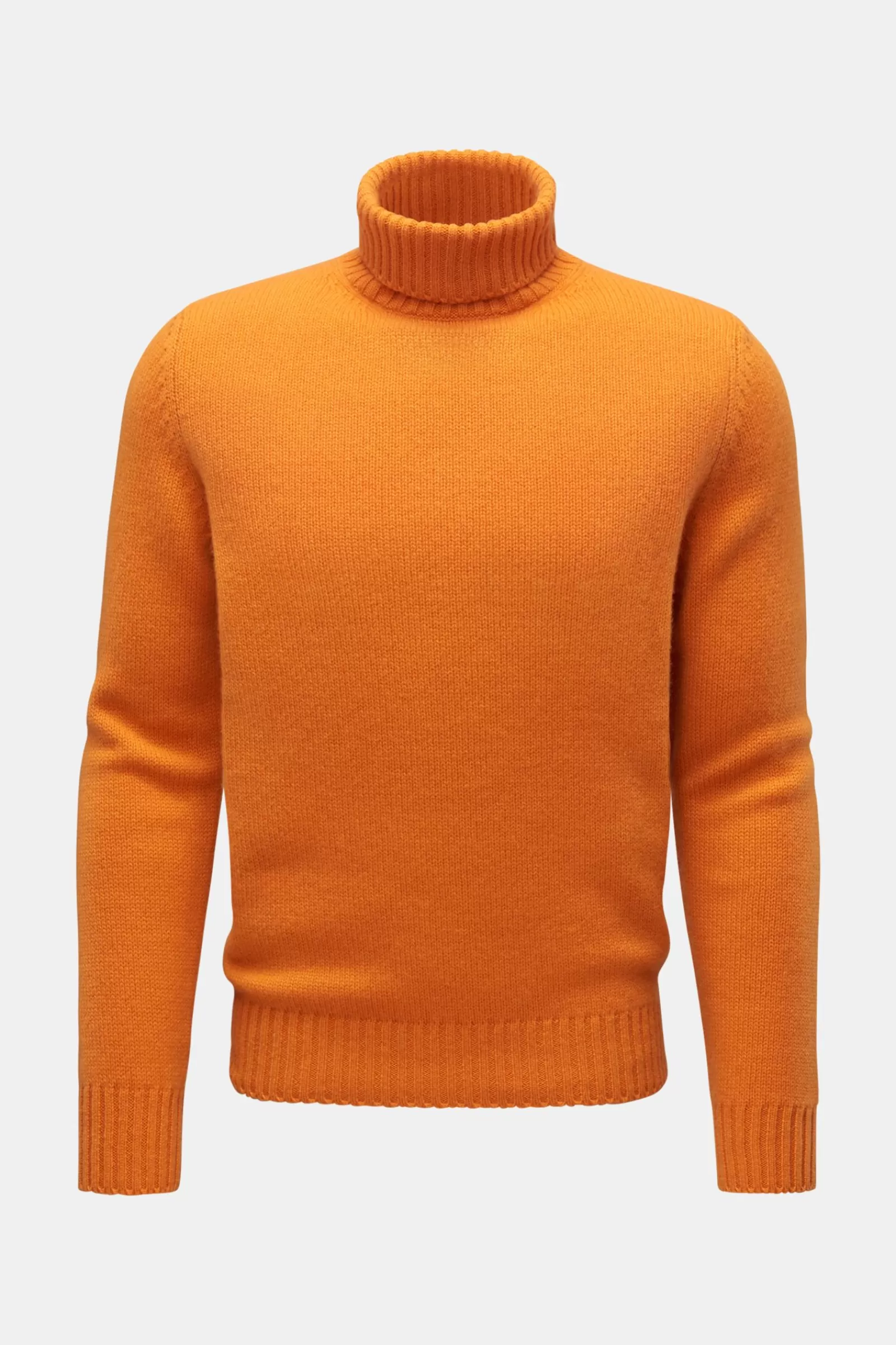 Cashmere Turtleneck Jumper Orange^Bruno Manetti Fashion