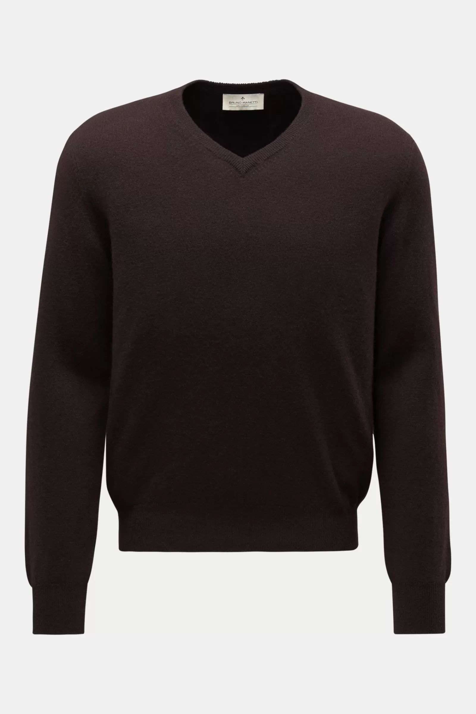 Cashmere V-Neck Jumper Brown^Bruno Manetti Best