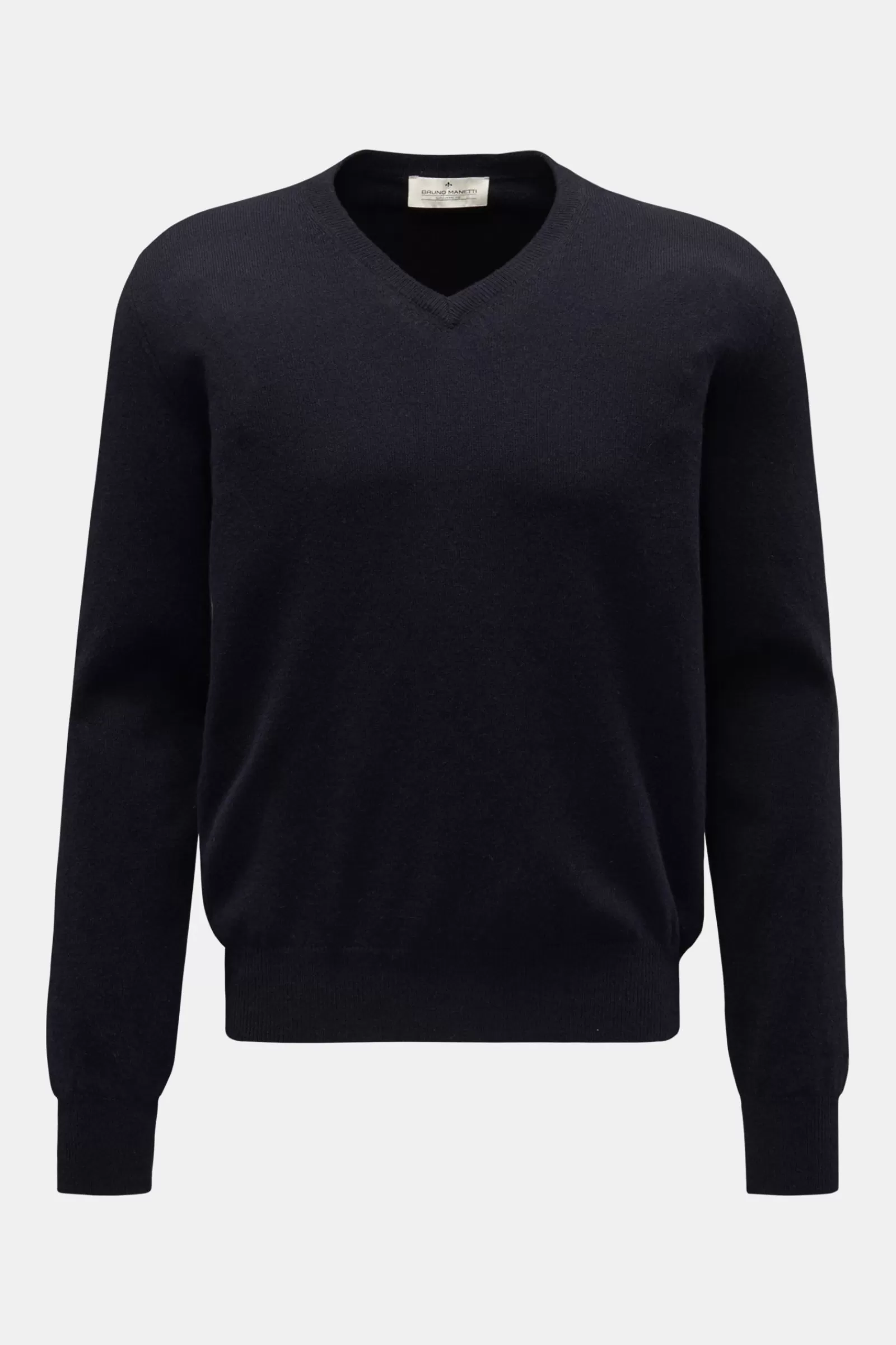 Cashmere V-Neck Jumper Navy^Bruno Manetti Cheap