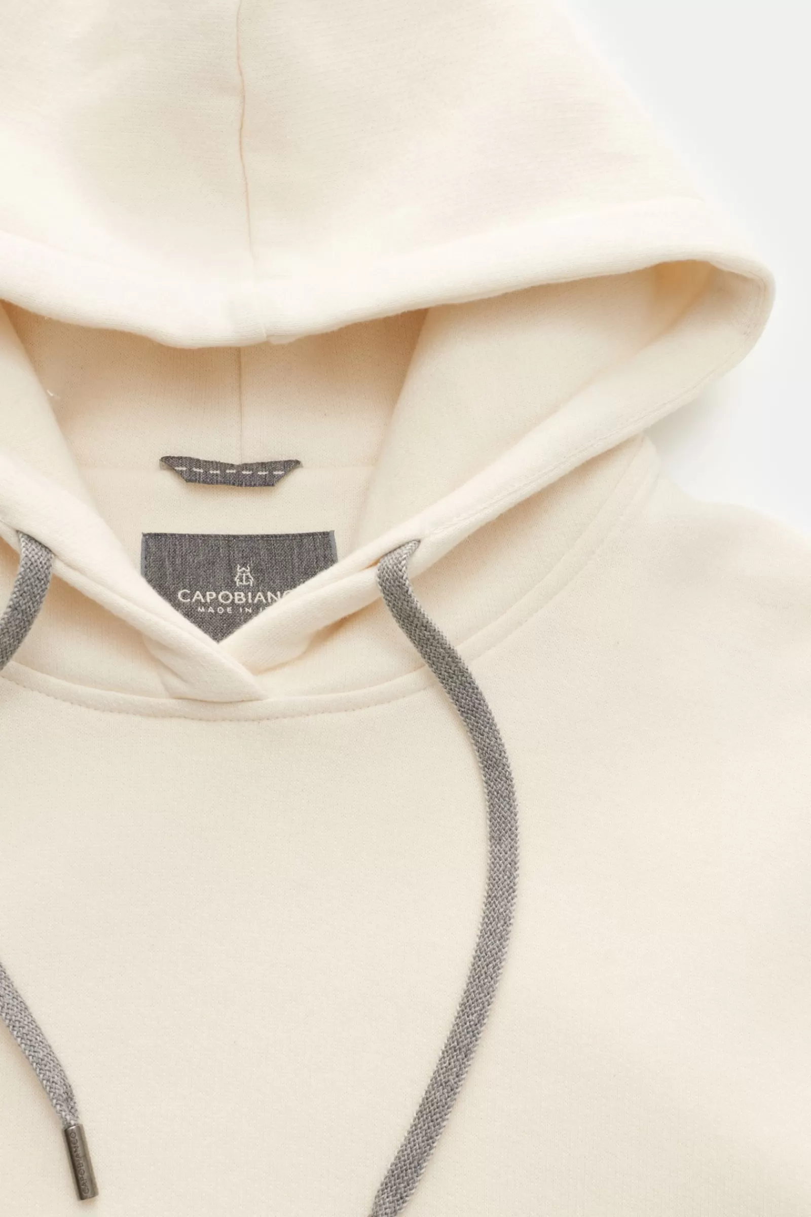 Hooded Jumper Cream>Capobianco Clearance