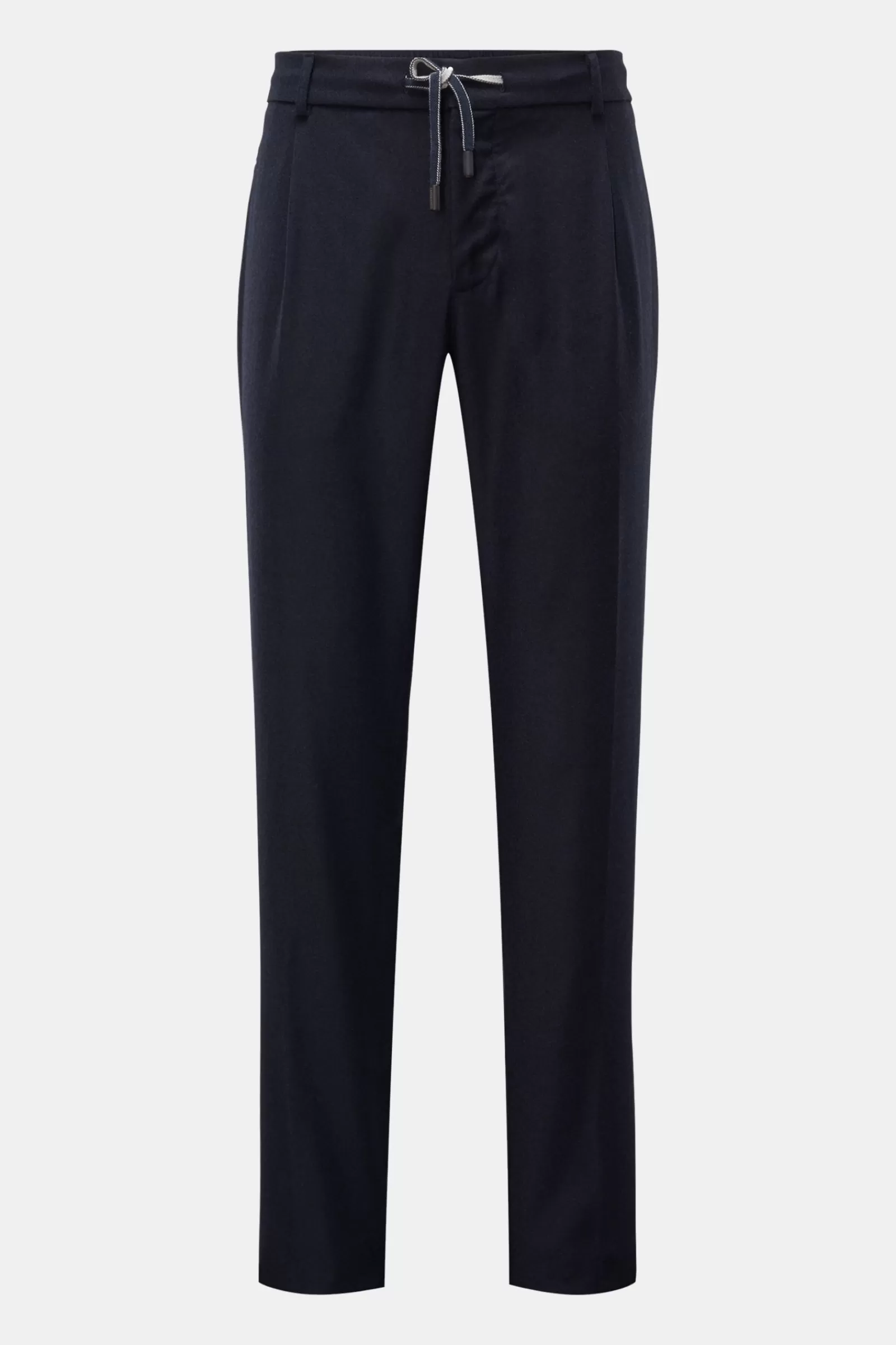 Wool Jogger Pants 'Easy Pants' Navy>Capobianco Fashion