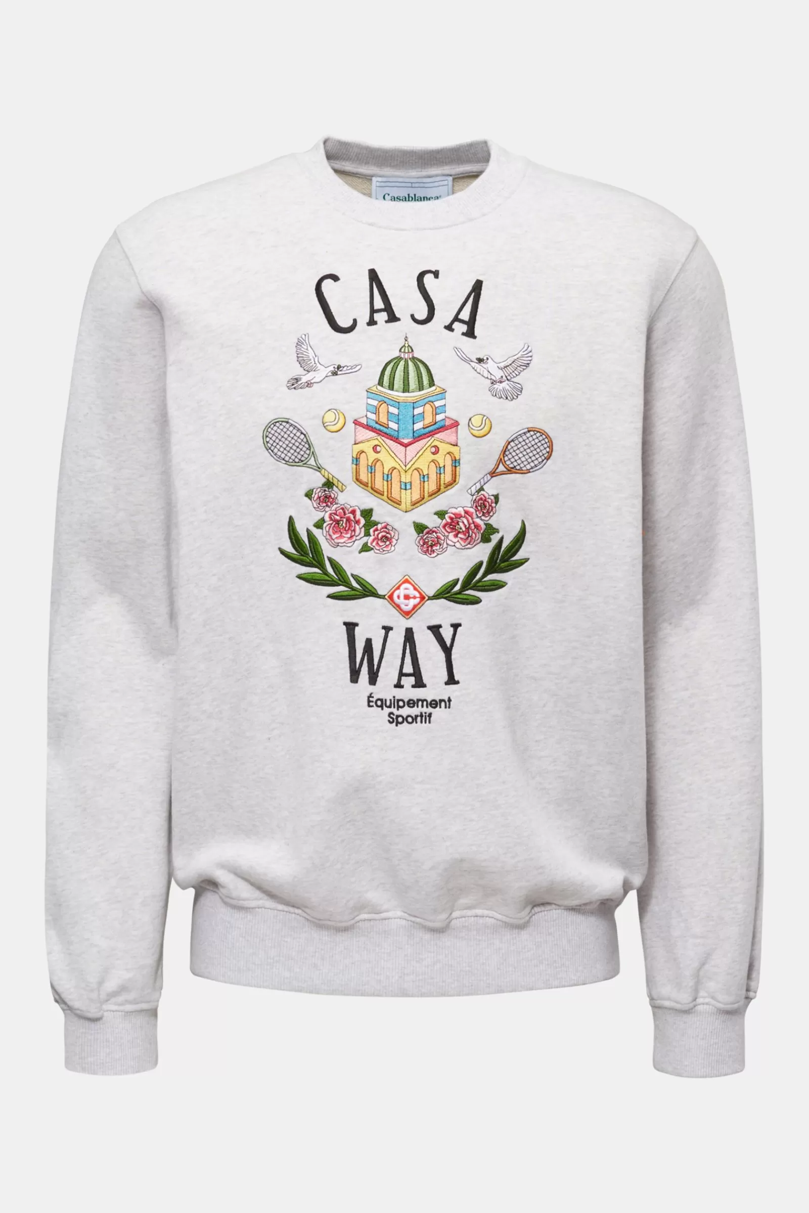 Crew Neck Sweatshirt 'Casa Way' Light Grey^Casablanca Online