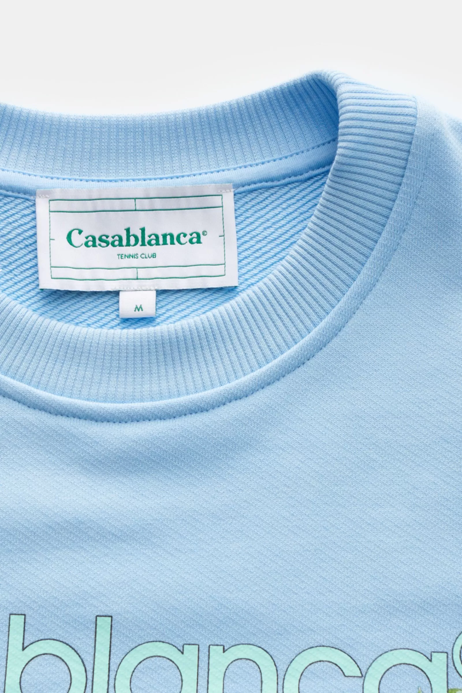 Crew Neck Sweatshirt 'Tennis Club Icon' Light Blue>Casablanca Discount