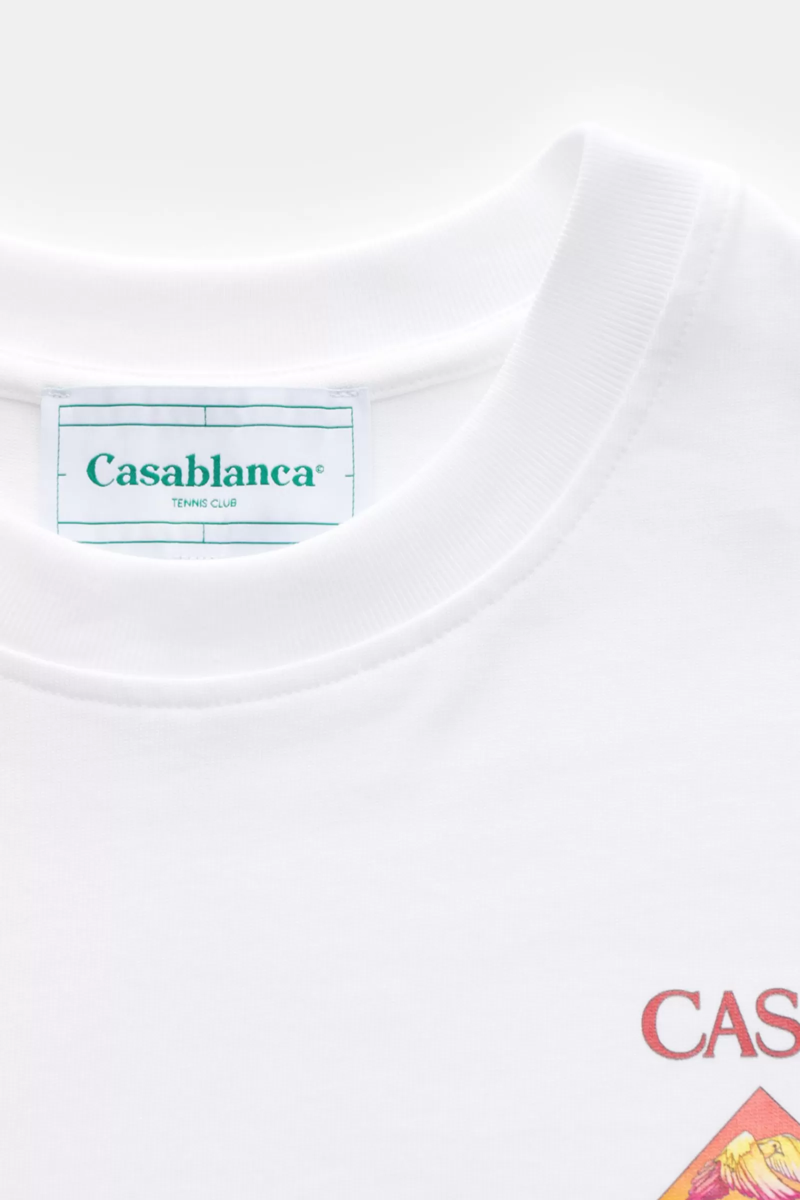 Crew Neck T-Shirt 'Tennis' White>Casablanca Cheap